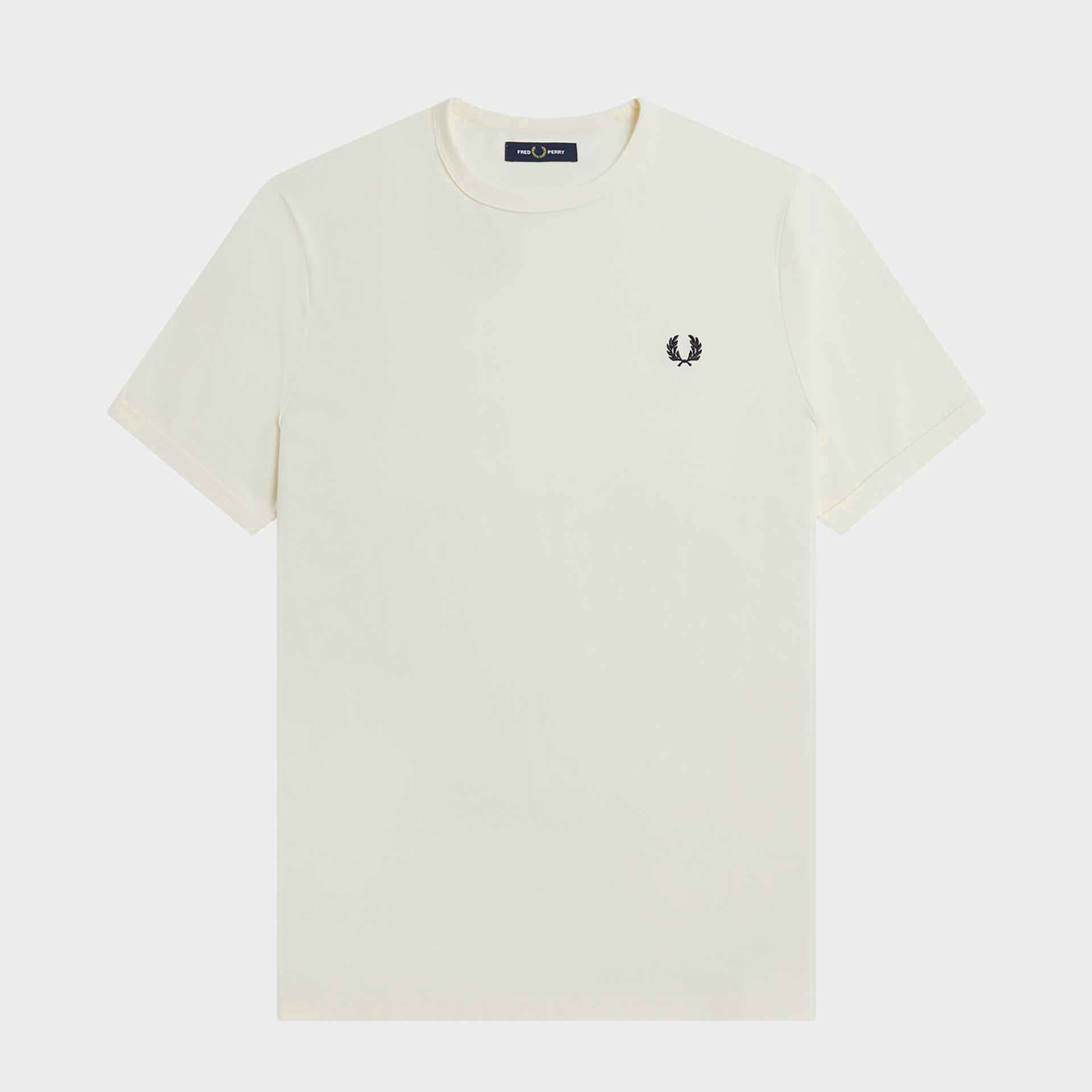 Fred Perry Ringer T-Shirt Ecru