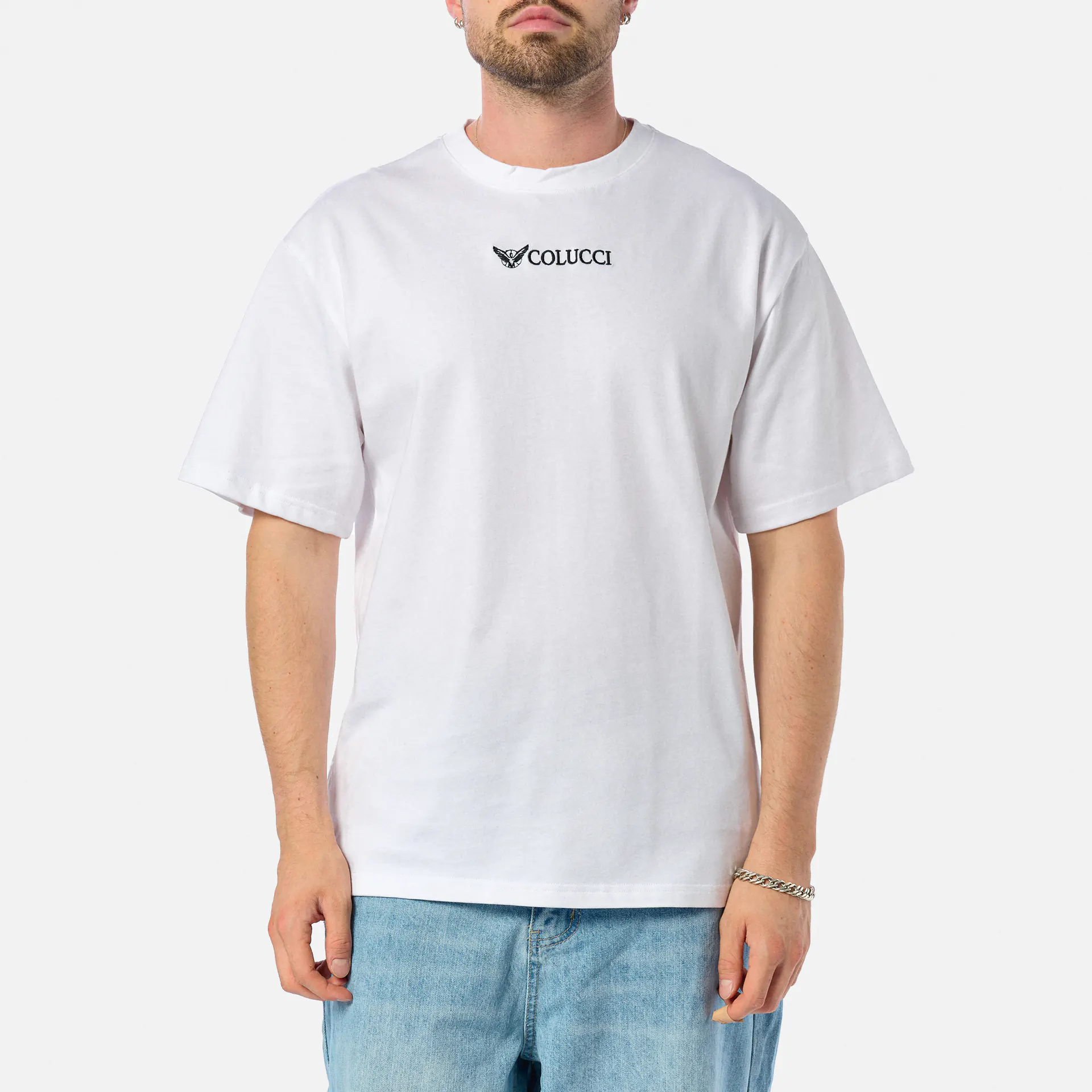 Colucci Logo T-Shirt Ikarus White/Black