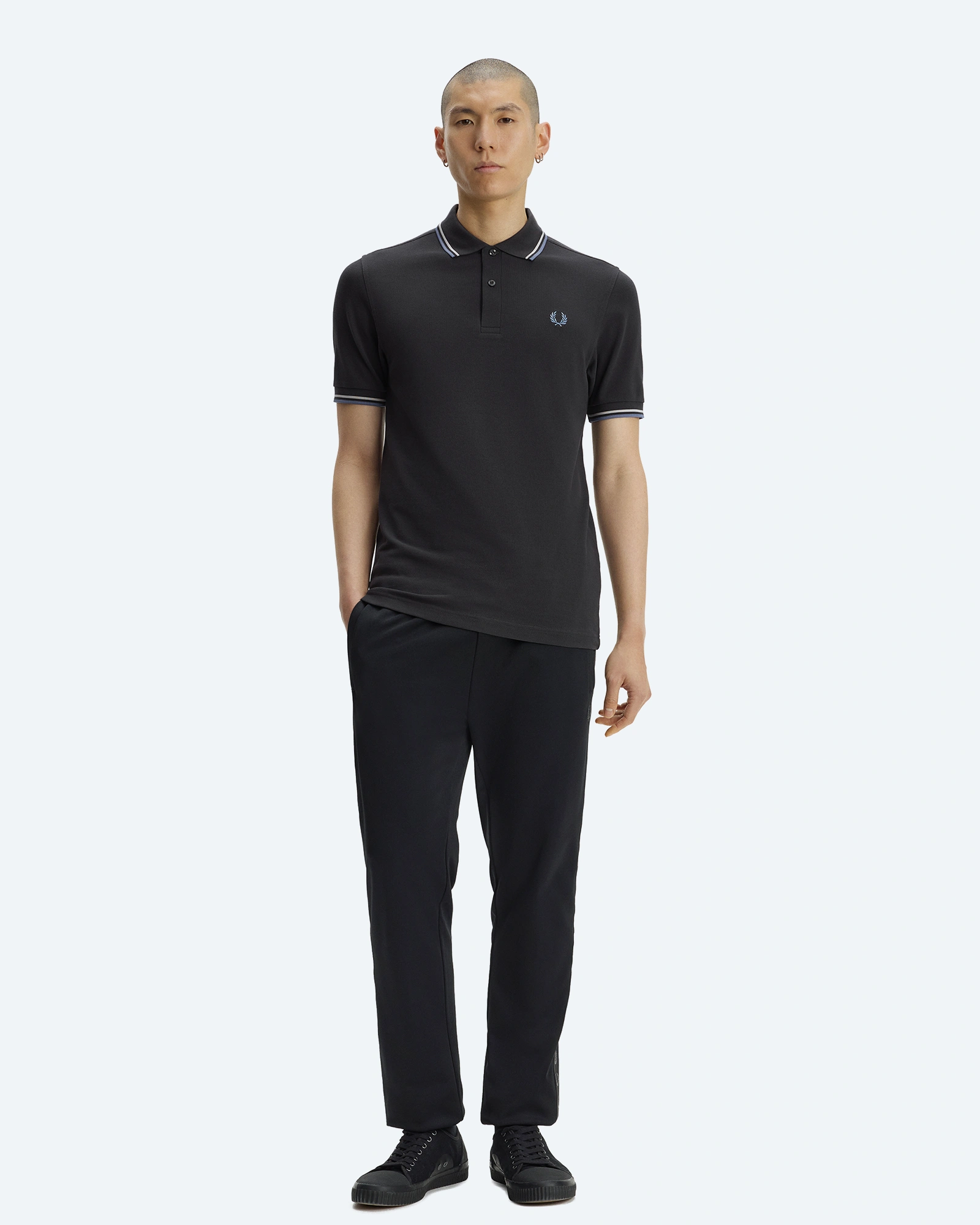 Twin Tipped Polo Shirt Anchor Grey/Slate/Ace Blue