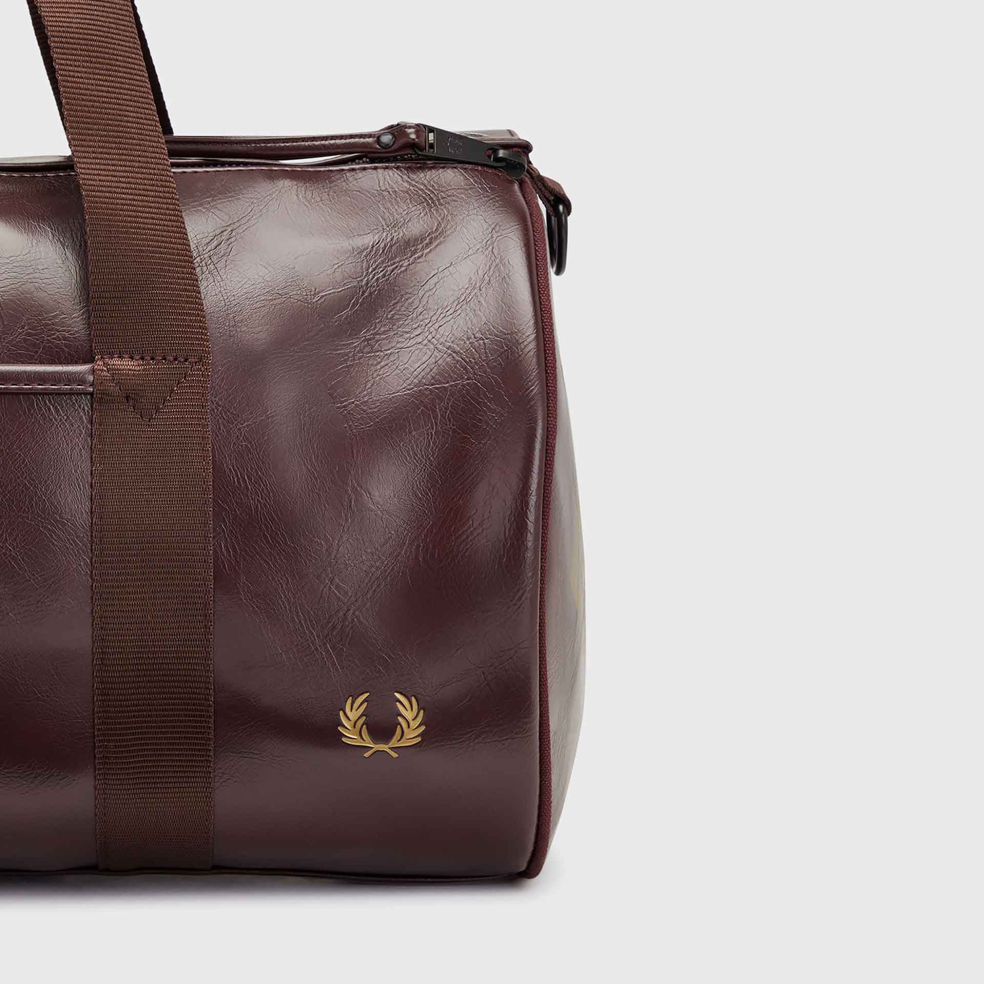 Fred Perry Tonal PU Barrel Bag Port