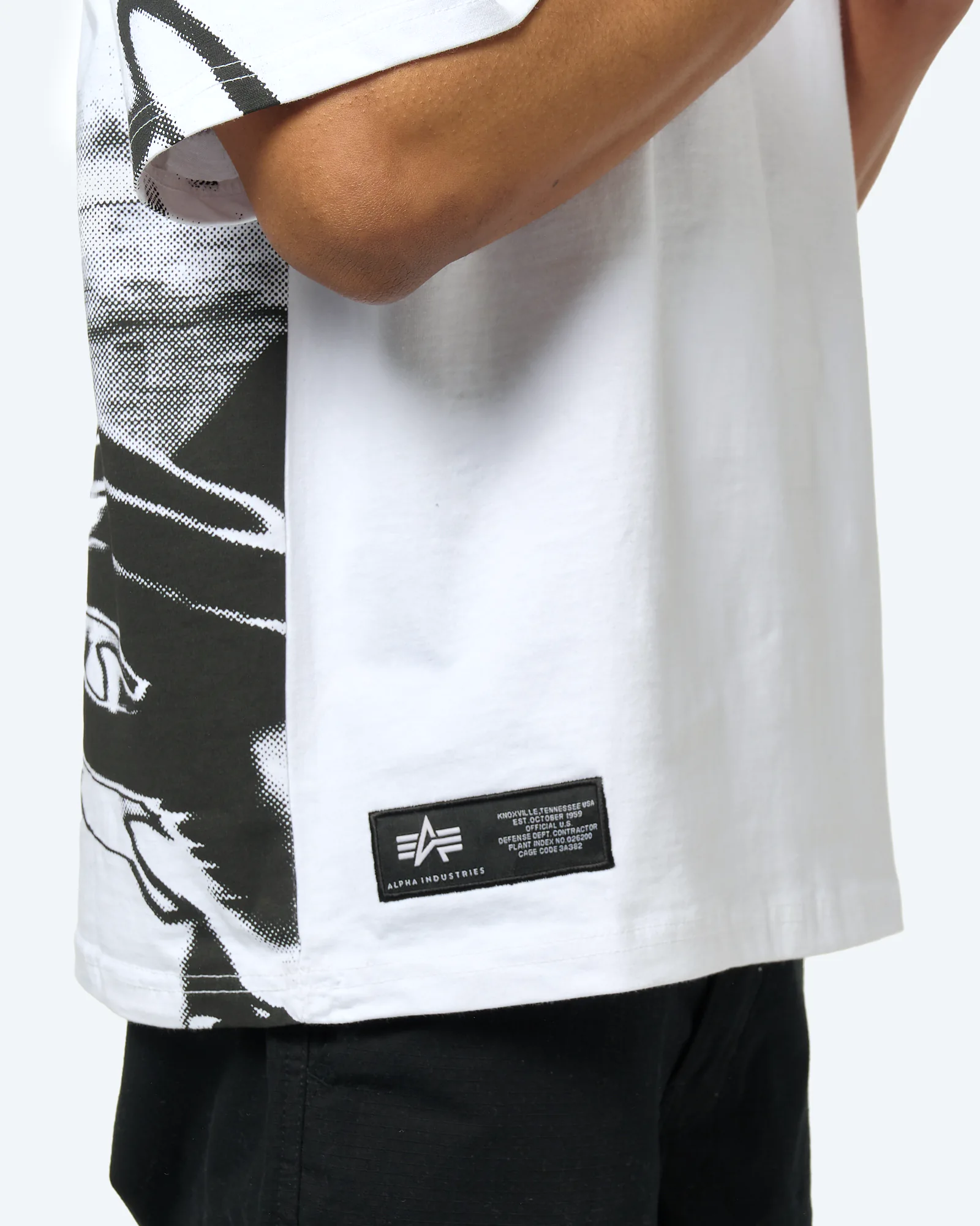 Alpha Industries Balaclava Backprint T-Shirt White