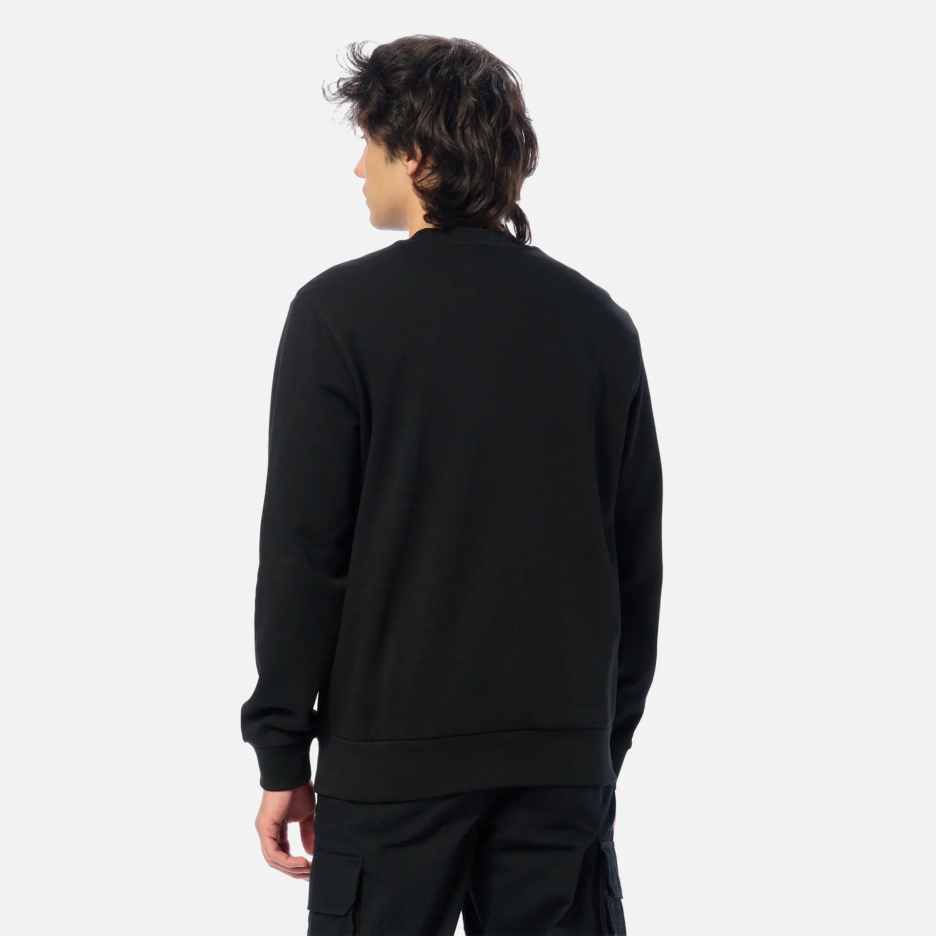 Lacoste Organic Brushed Cotton Pullover Black