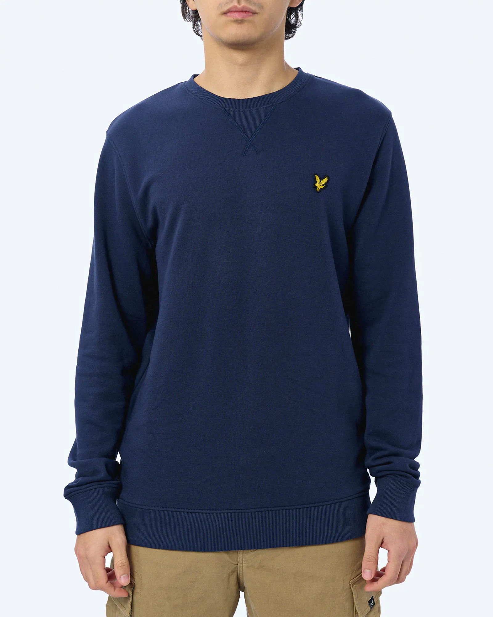 Lyle & Scott Crew Neck Sweatshirt Navy Lyle & Scott Crew Neck Sweatshirt Navy