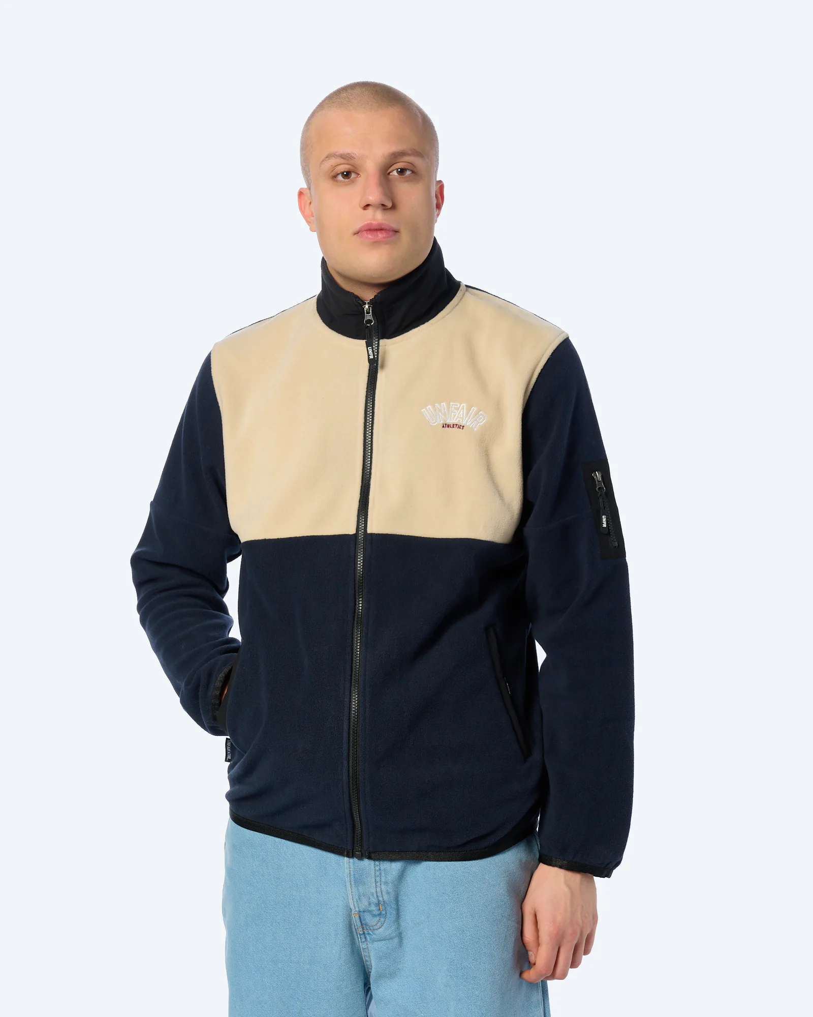 Unfair Athletics Next Gen Fleece Zip Navy/Cream