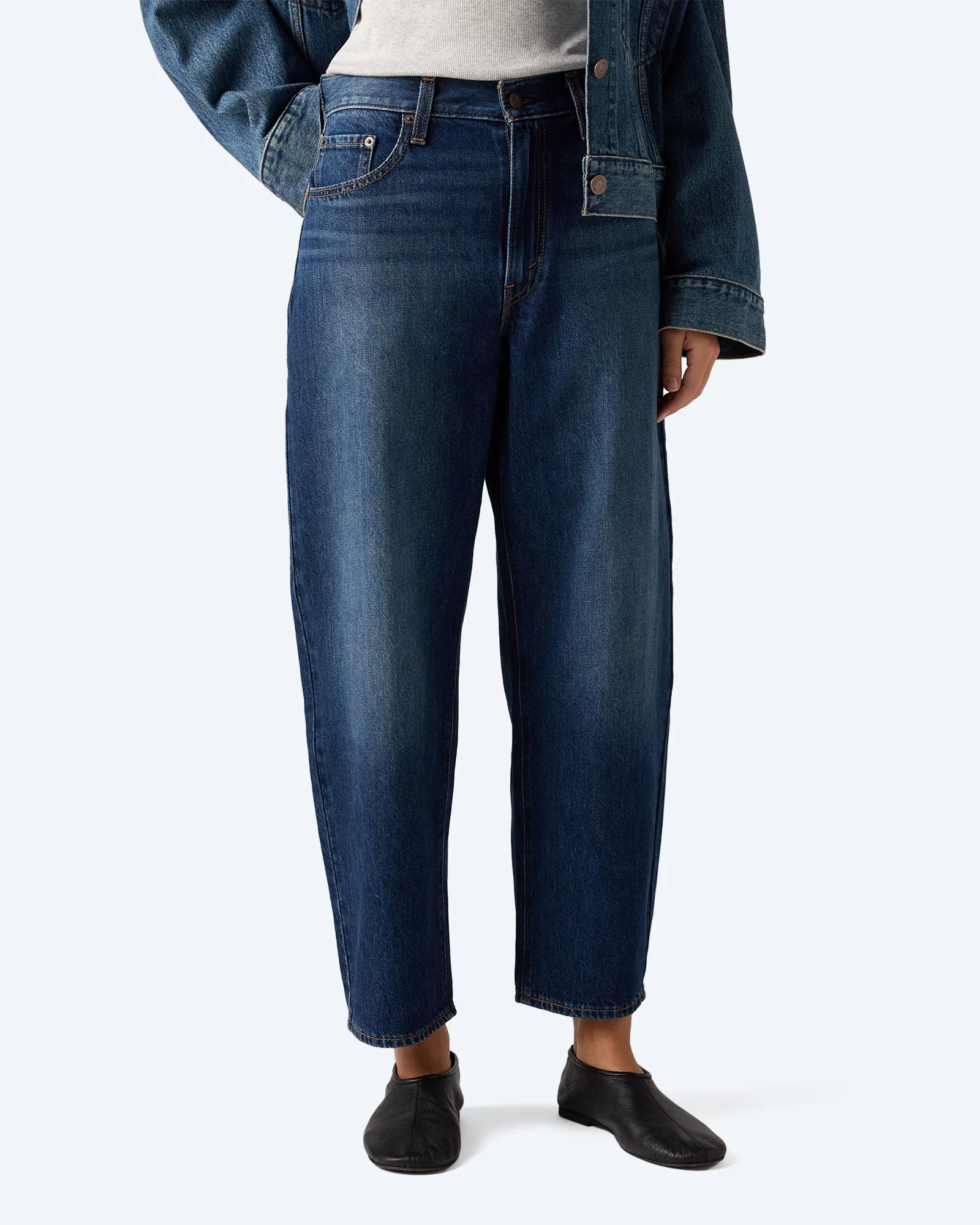 Cinch Taper Ankle Dark Indigo - Worn In Washed Right