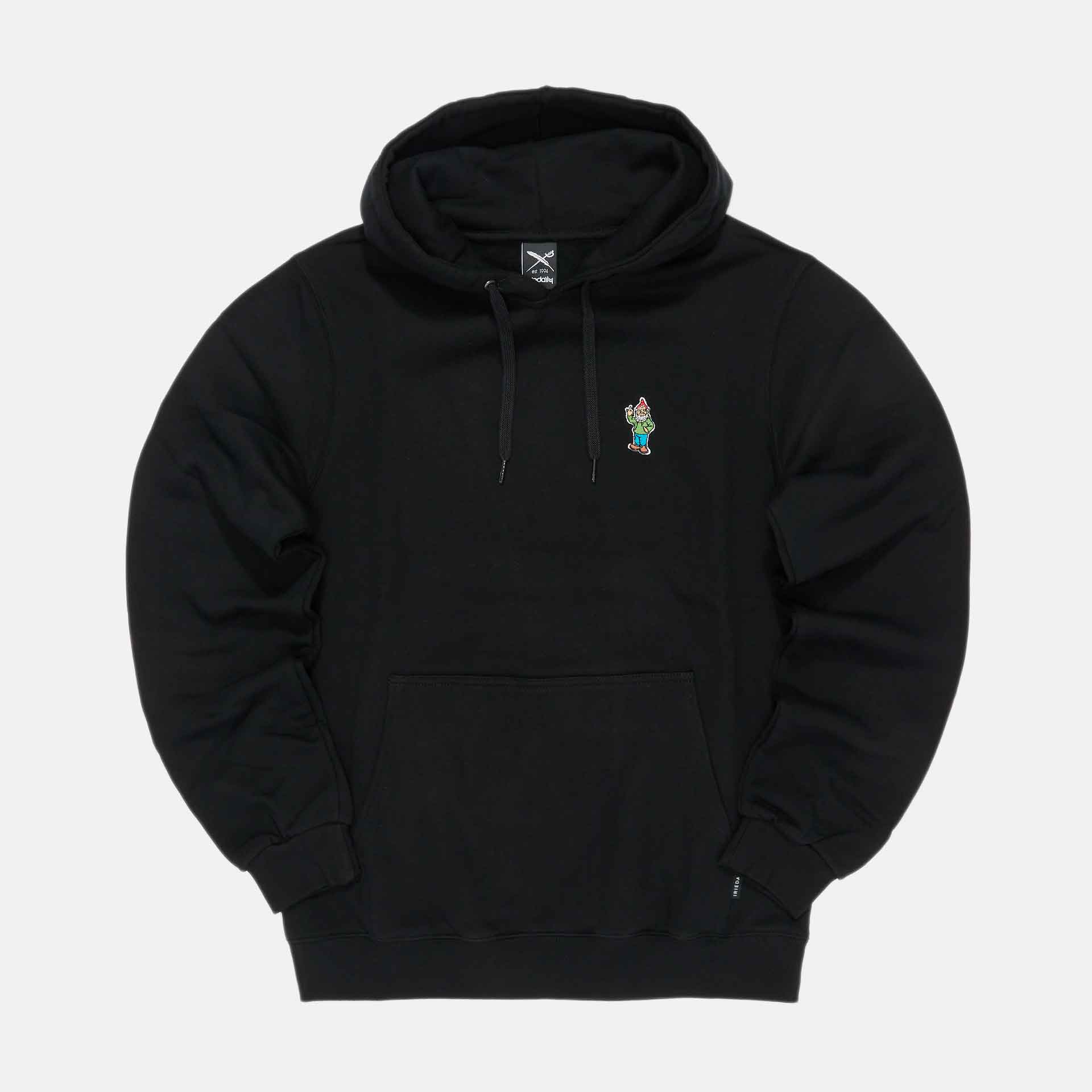 Iriedaily Little Gnome Embroidered Hoodie Black