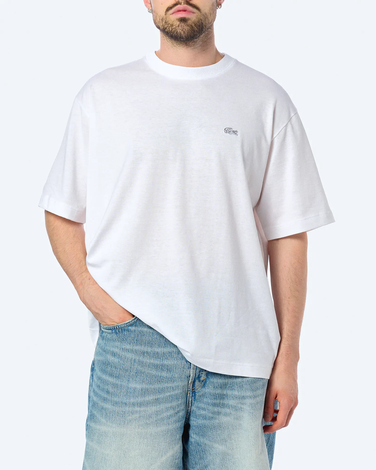 Lacoste Loose Fit-T-Shirt White Lacoste Loose Fit-T-Shirt White