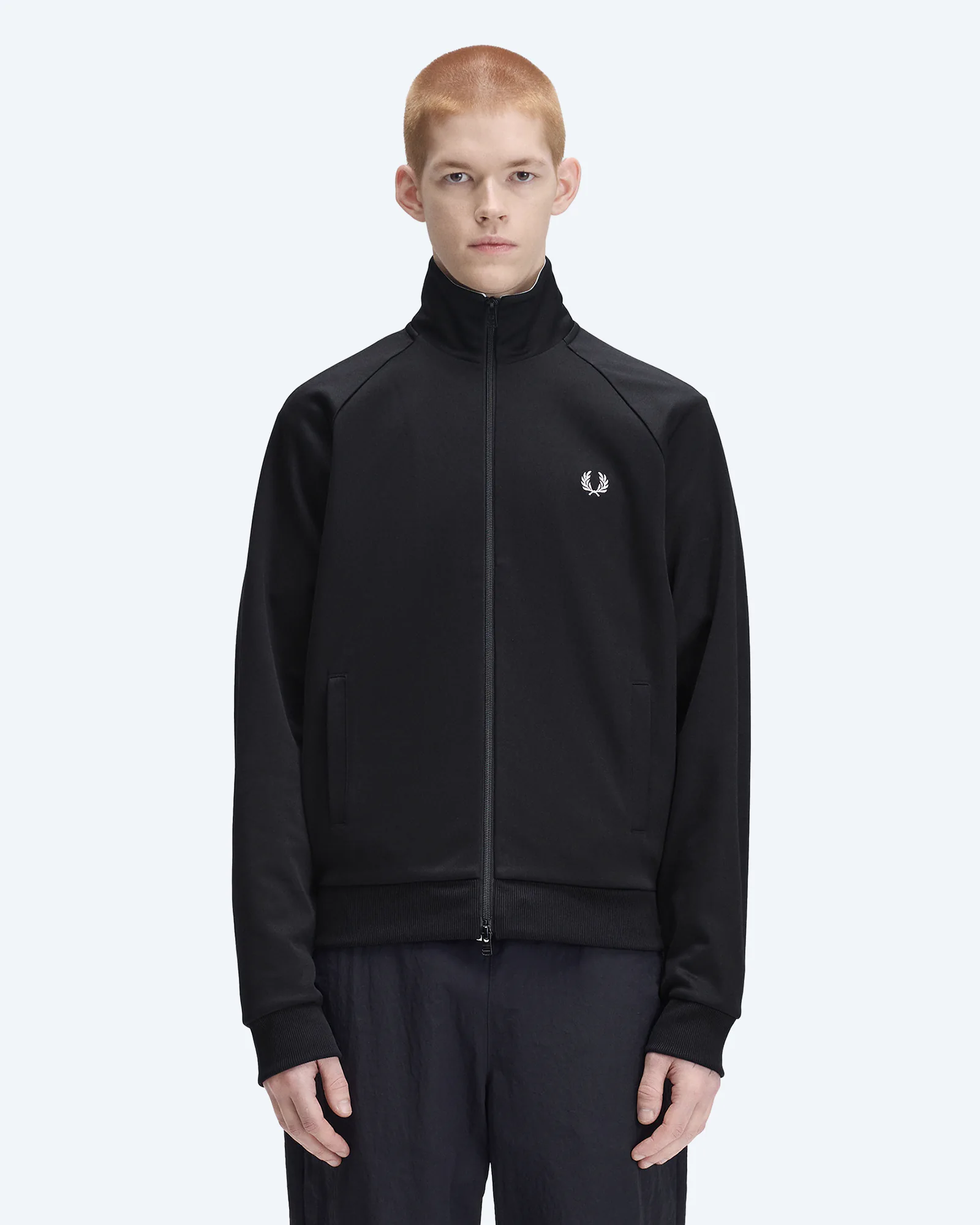 Tipped Track Jacket Black