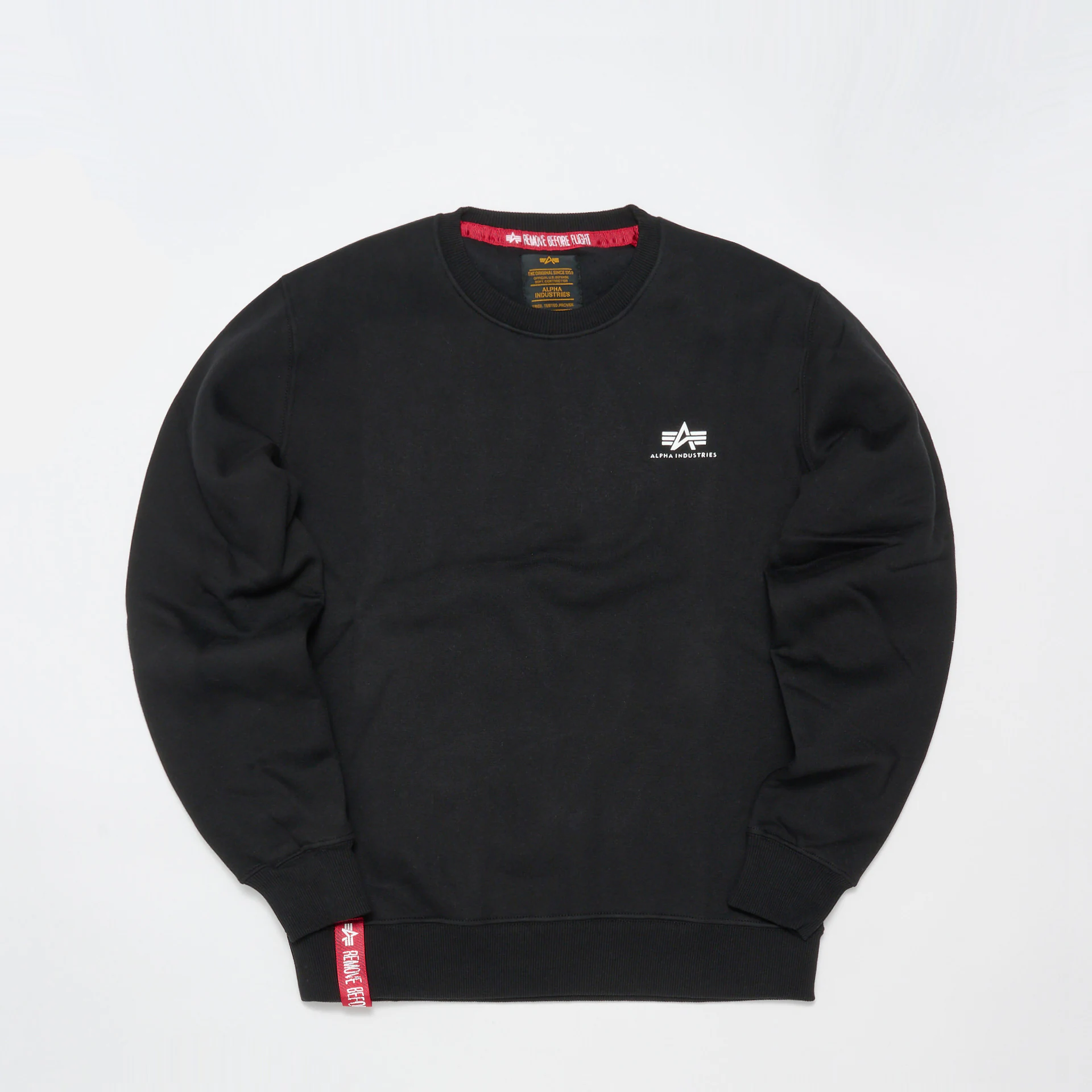 Alpha Industries Basic Sweater Small Logo Black Alpha Industries Basic Sweater Small Logo Black