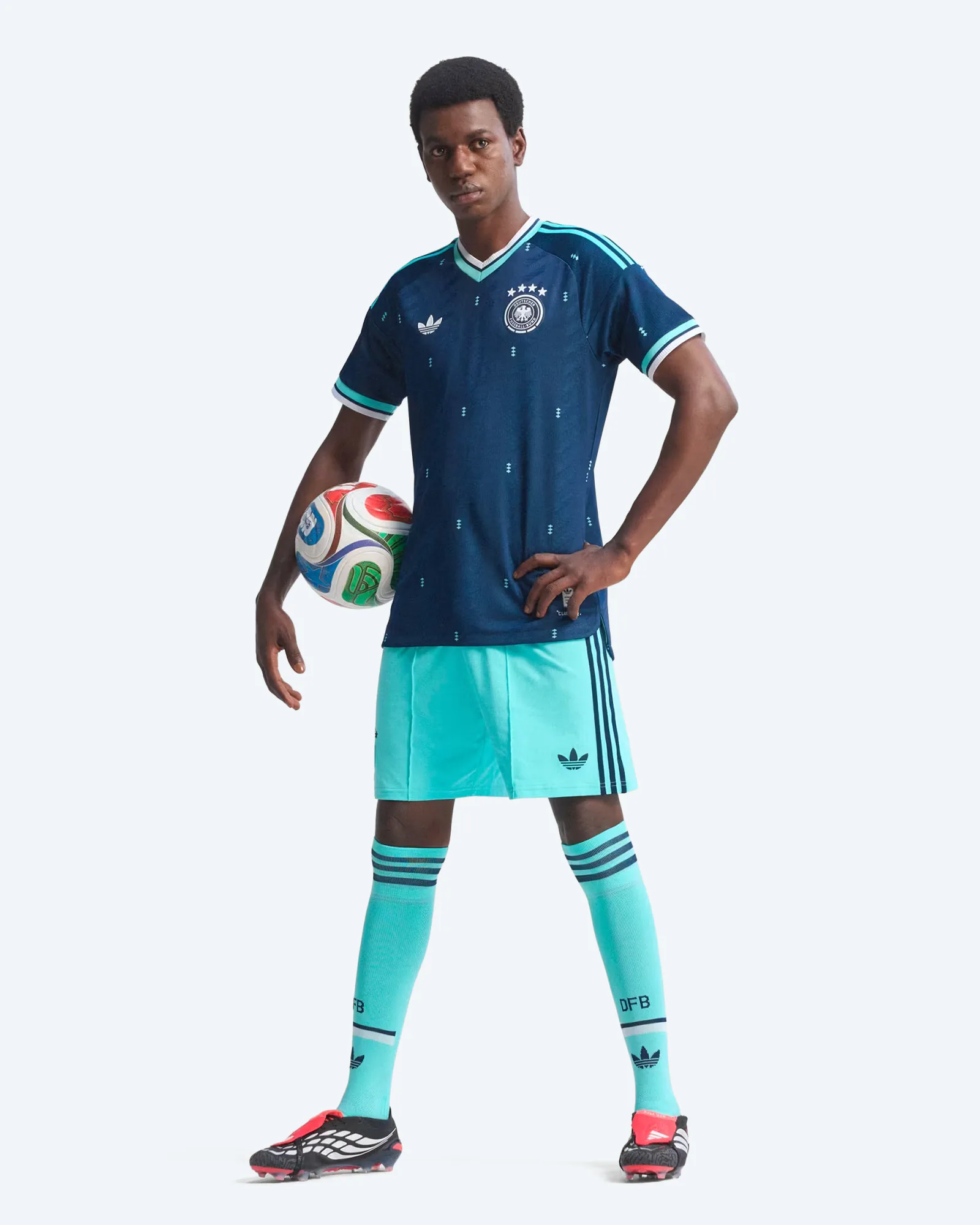 DFB Germany 26 Away Authentic Jersey Navy