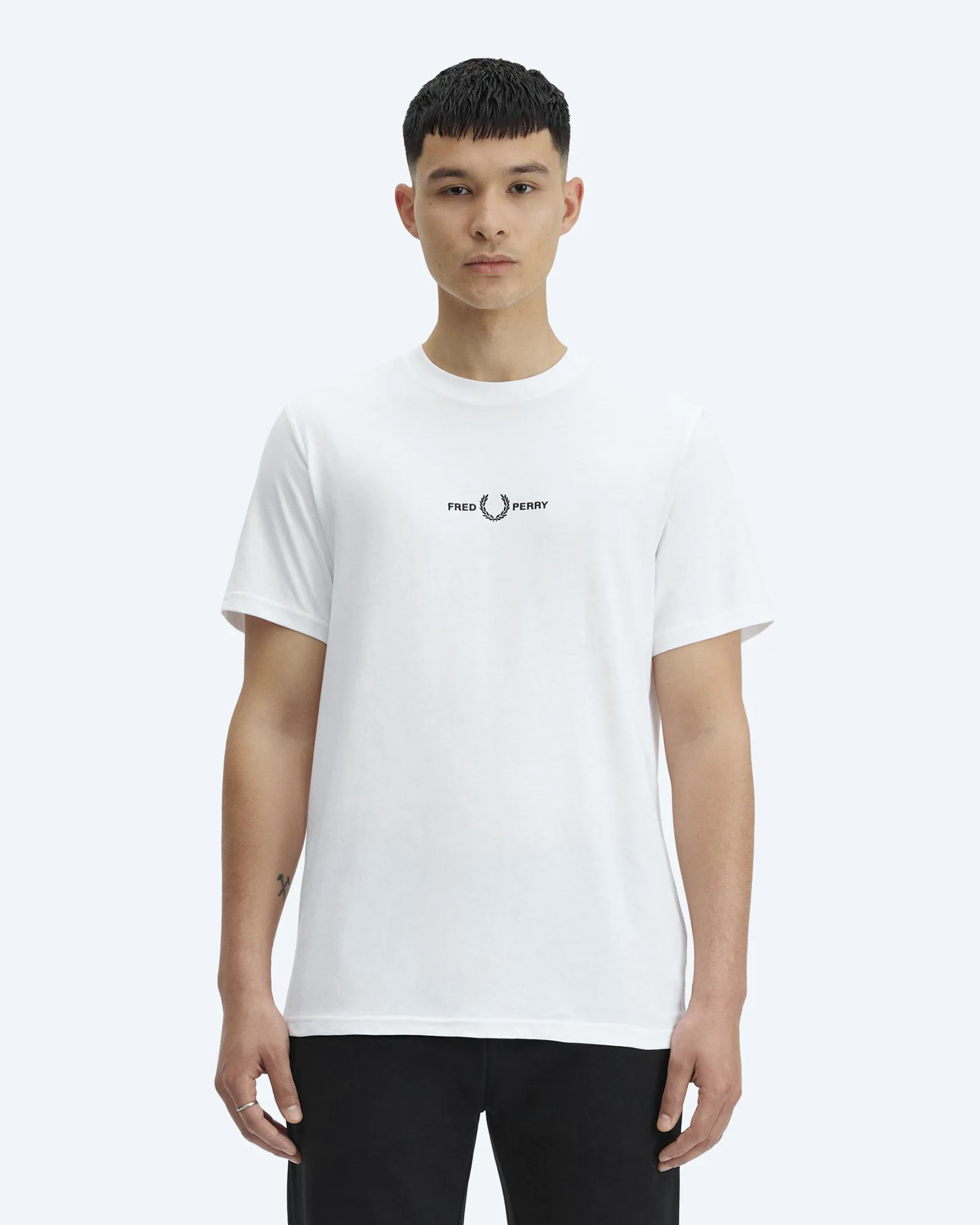 Fred Perry Embroidered T-Shirt White