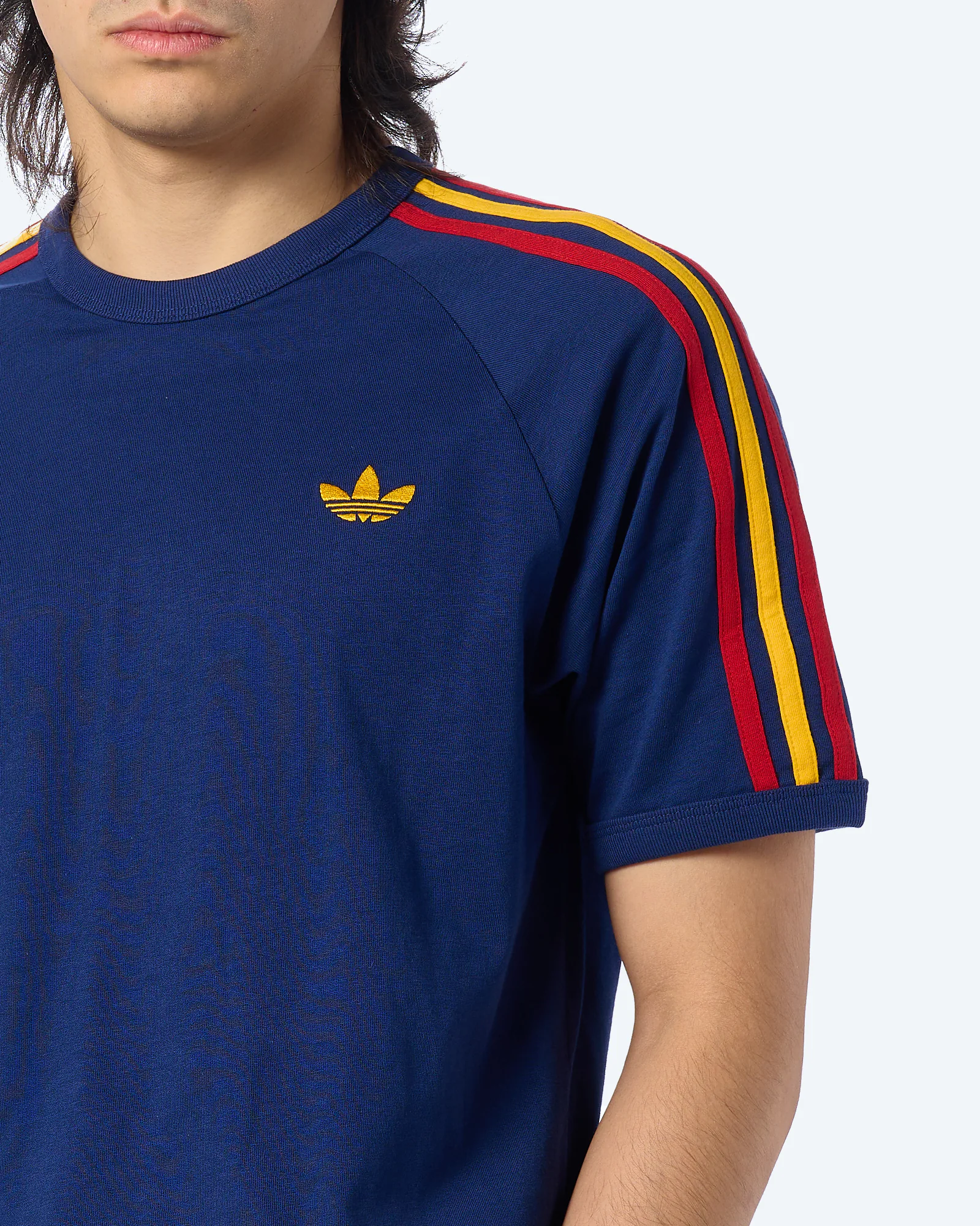 adidas Originals 3-Stripes T-Shirt Dark Blue/Crew Yellow/Power Blue