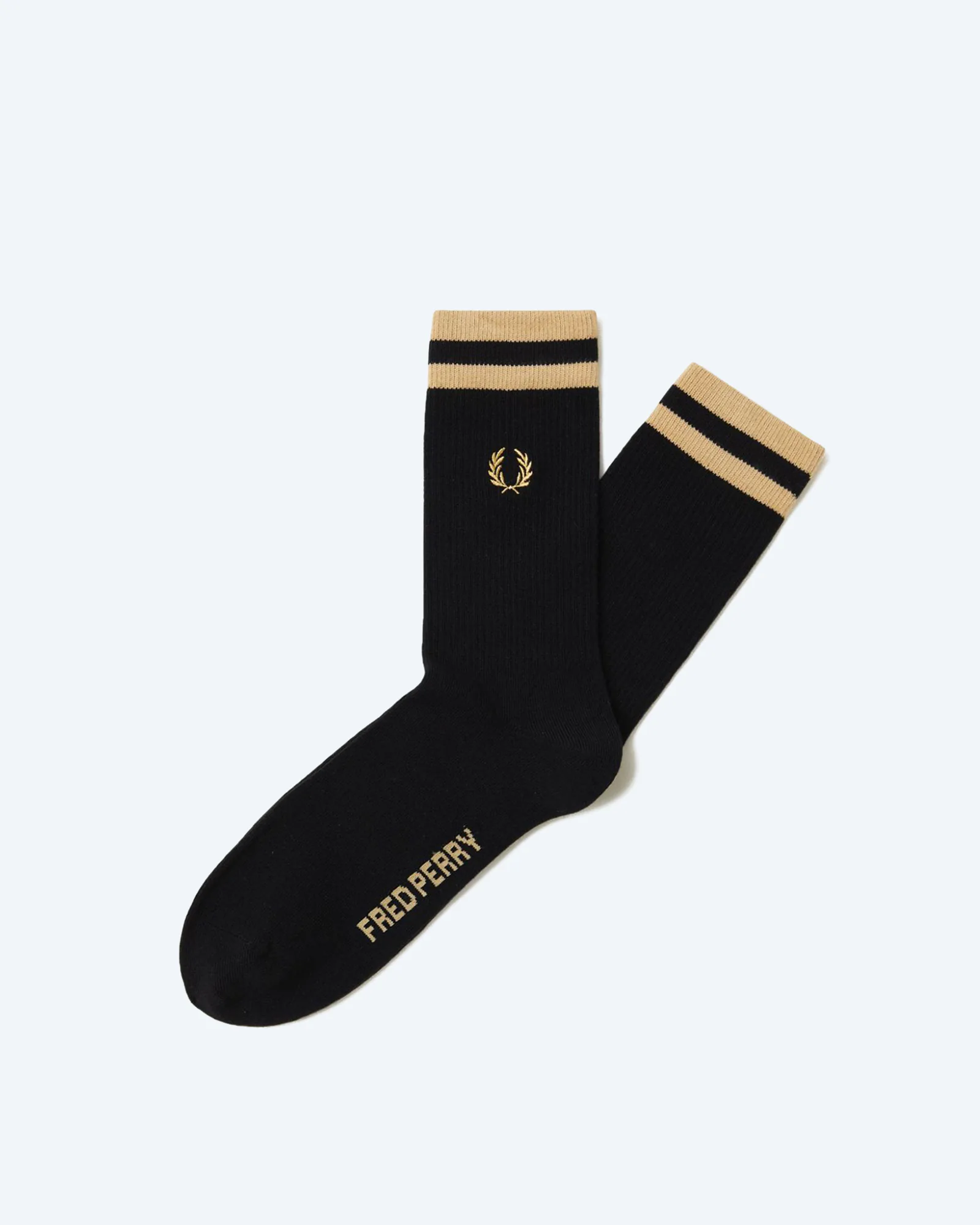 Fred Perry Tipped Sports Sock Black/Champagne