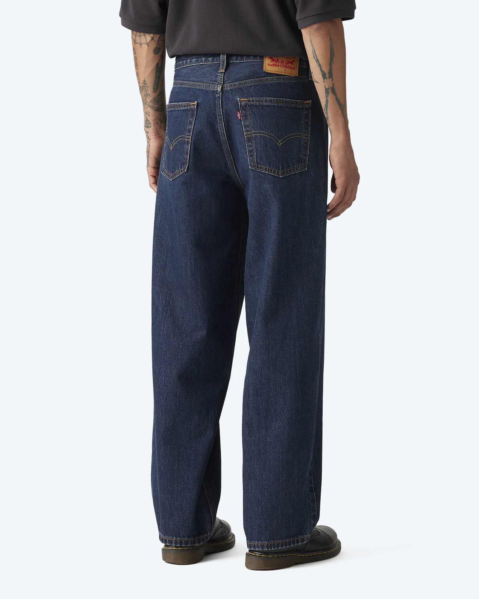 578 Baggy Dark Indigo Worn In Jeans Rinse Crusader
