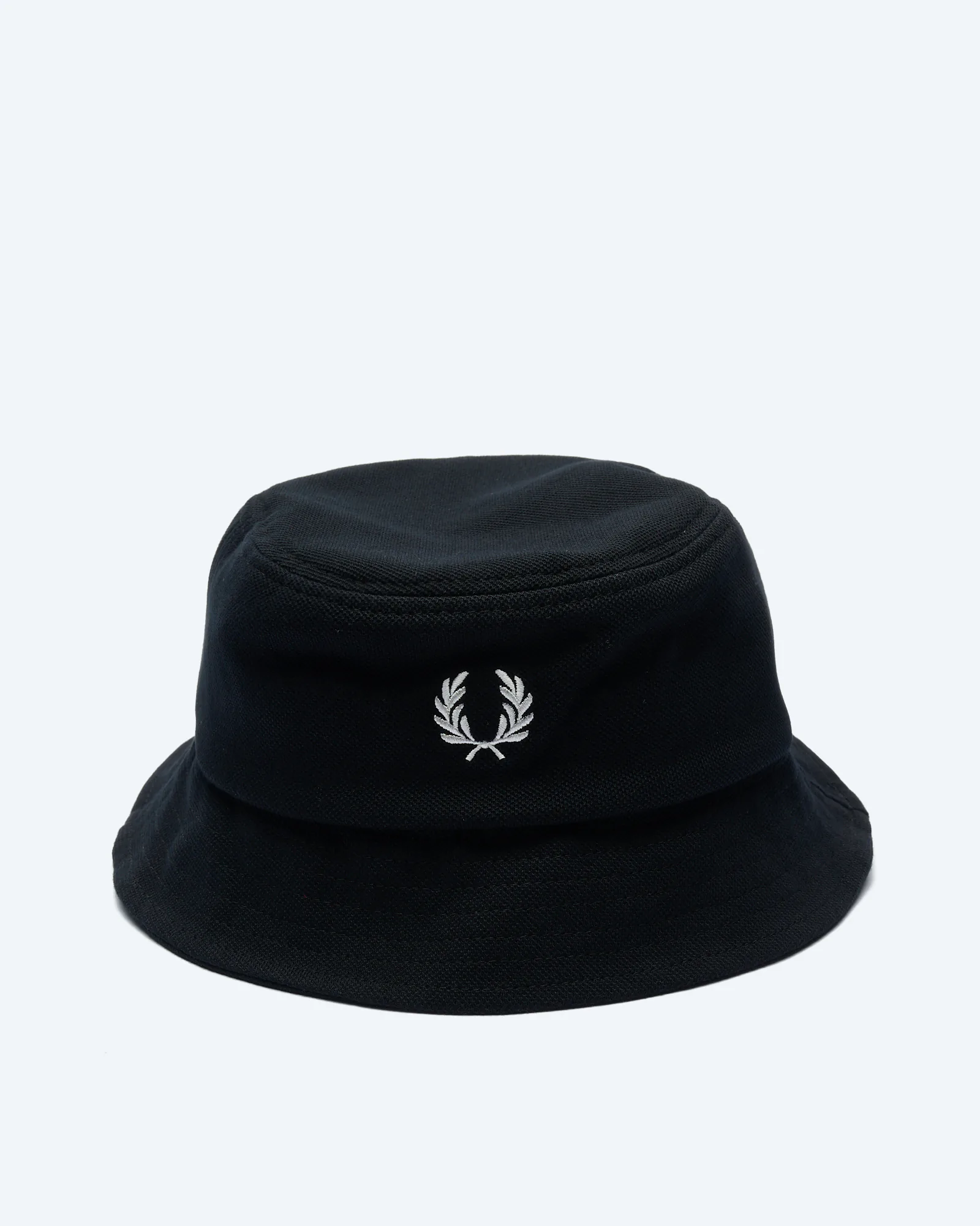 Fred Perry Pique Bucket Hat Black/Snowwhite