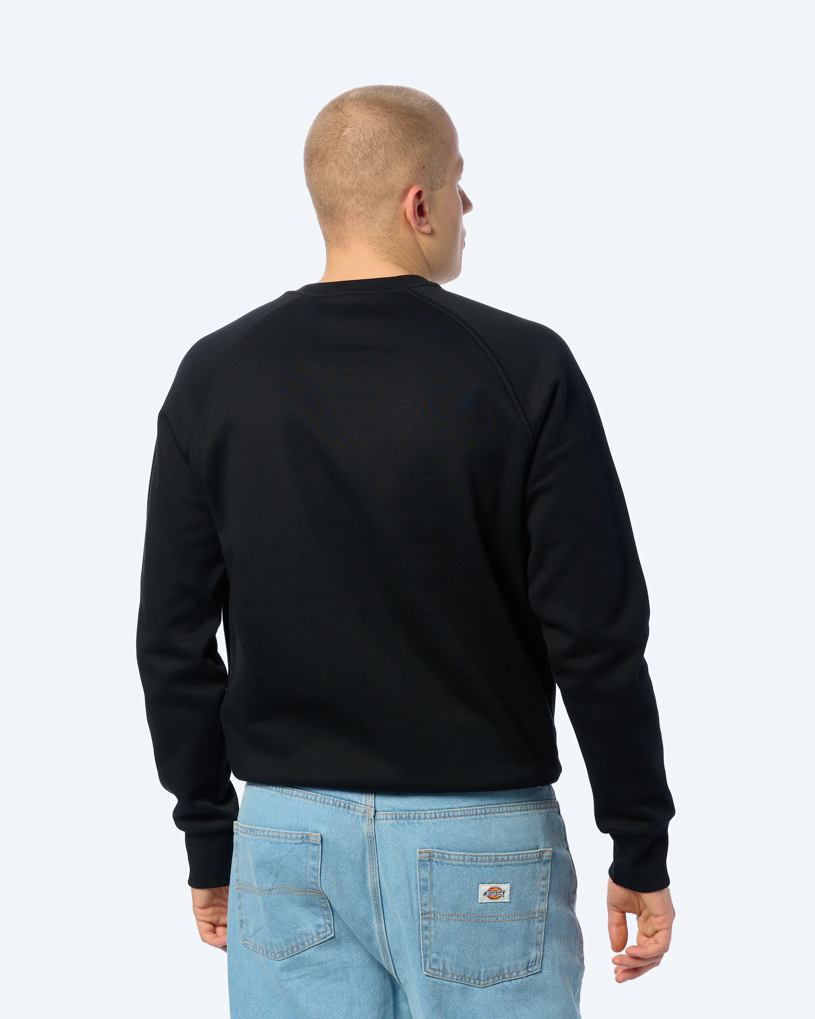 Fred Perry Outline Laurel Wreath Sweatshirt Black