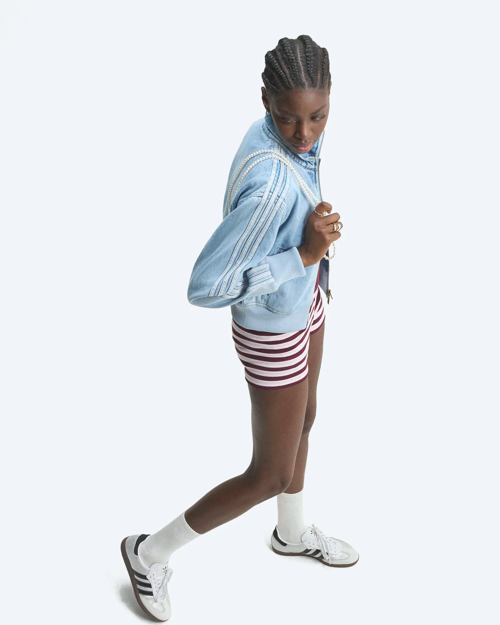 Firebird Denim Track Top Light Denim