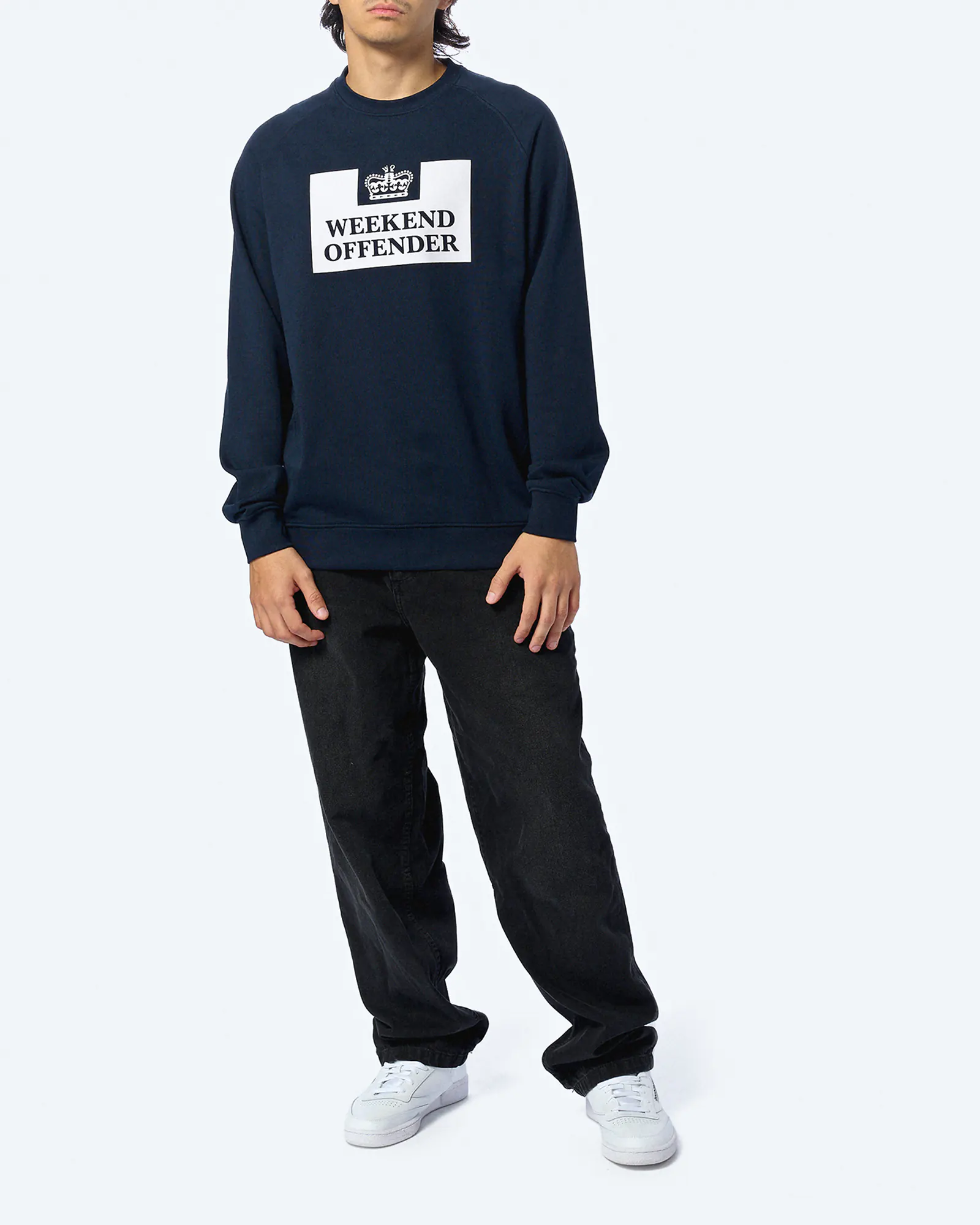 Weekend Offender Penitentiary Classic Sweatshirt Navy Weekend Offender Penitentiary Classic Sweatshirt Navy