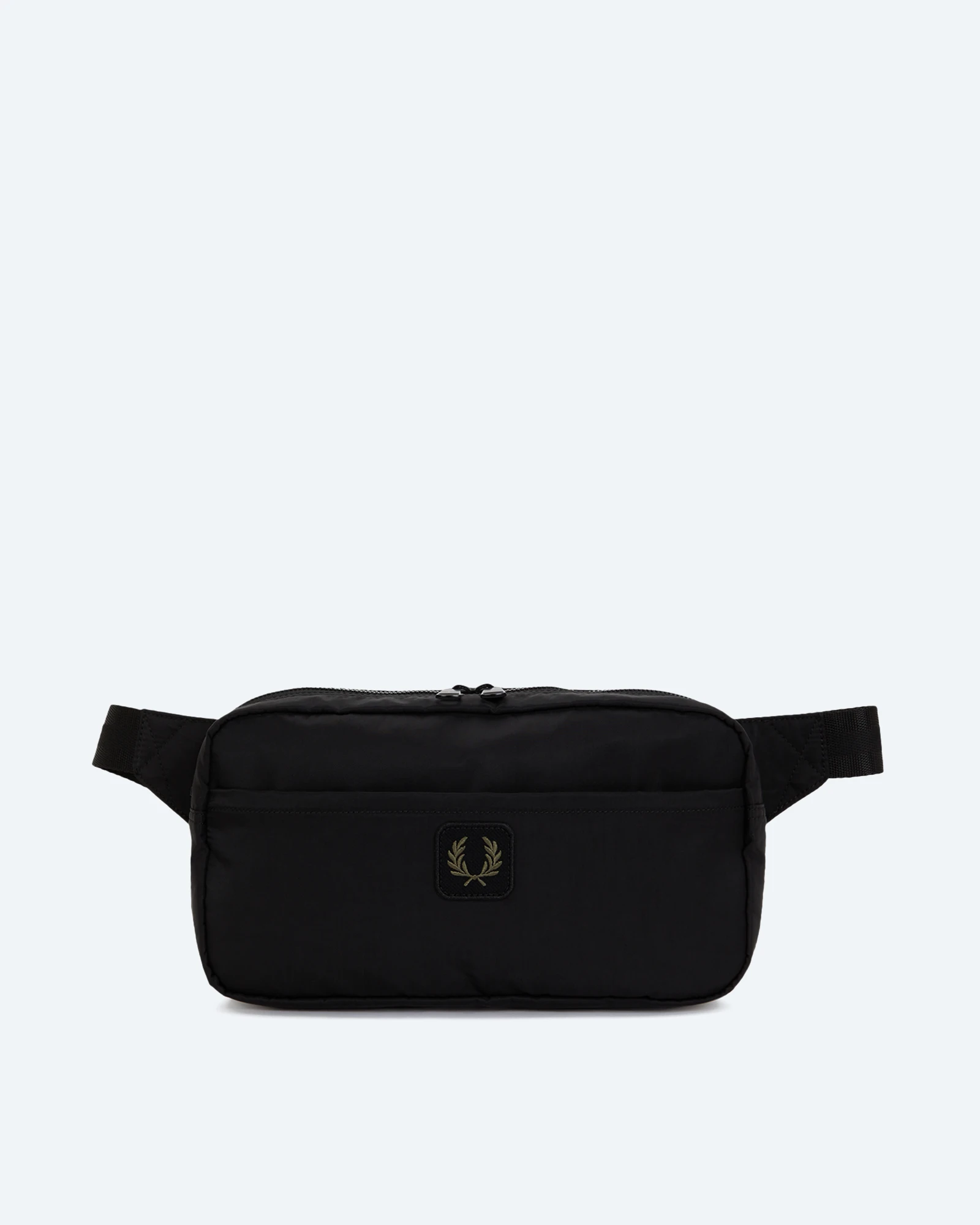 Crinkle Nylon Crossbody Bag Black