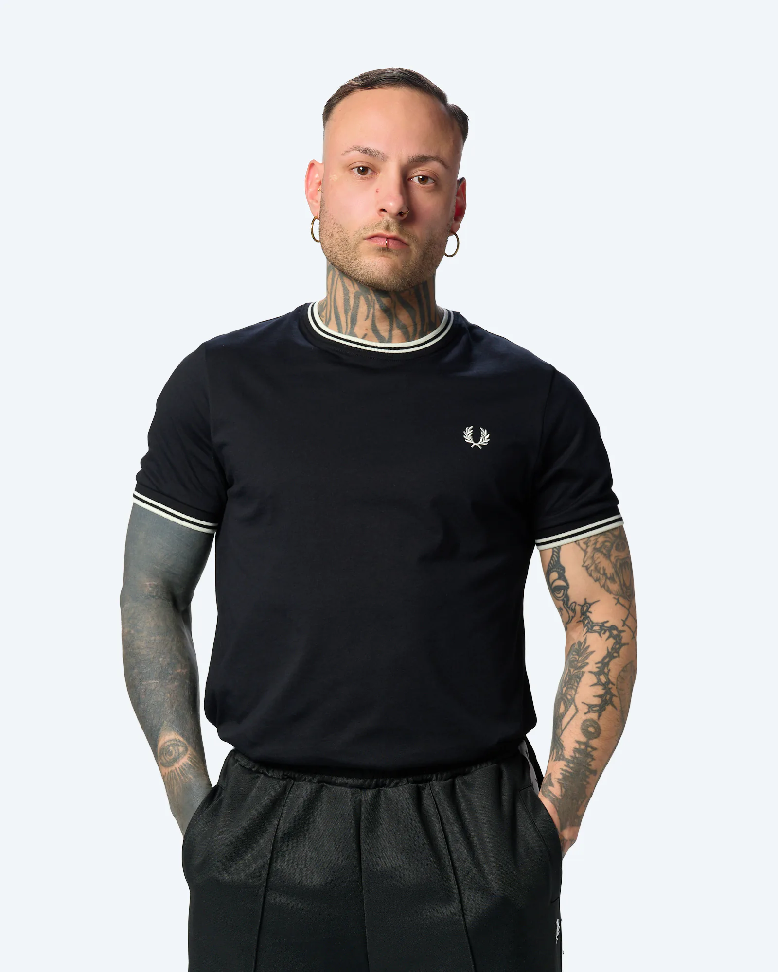Fred Perry Twin Tipped T-Shirt Black