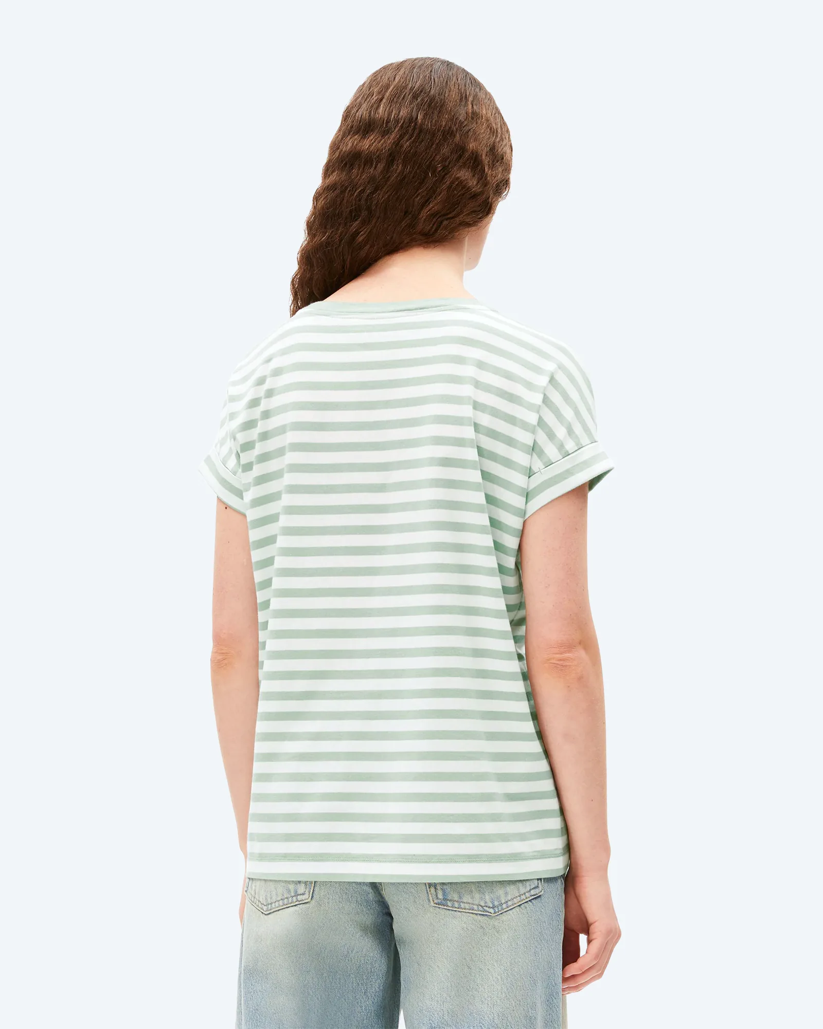 IDAARA STRIPES T-Shirt White/Foam