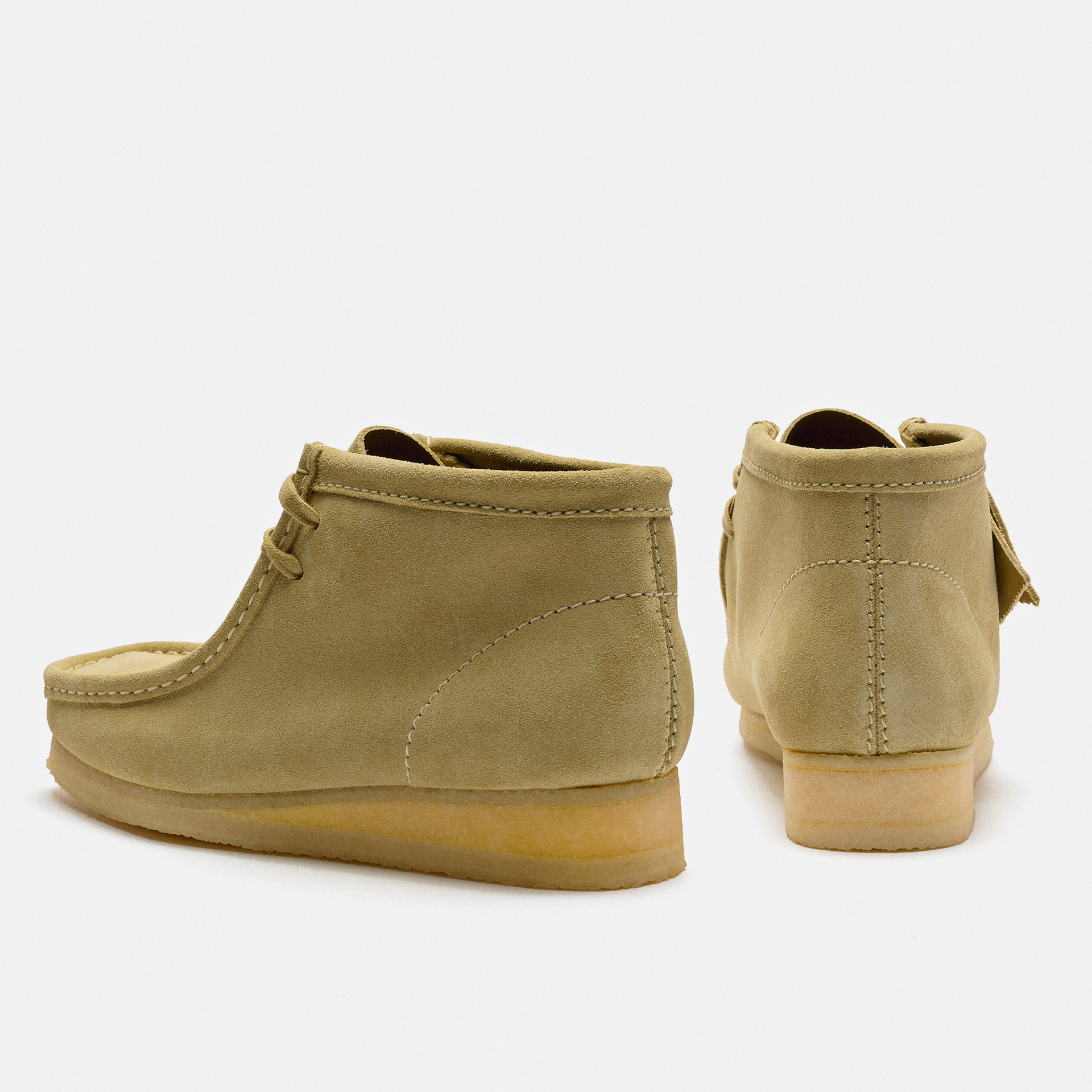 Clarks Men's Wallabee Suede Boots Maple