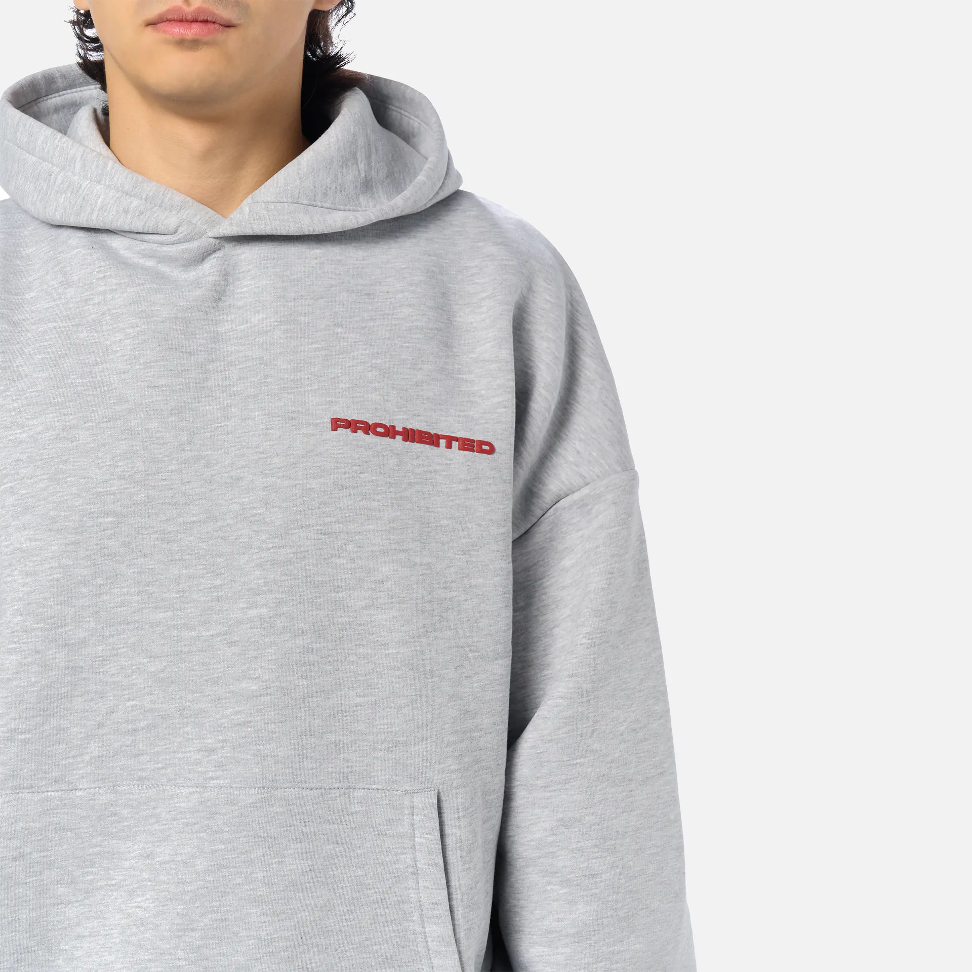 Prohibited 10119 Hoodie Grey Melange