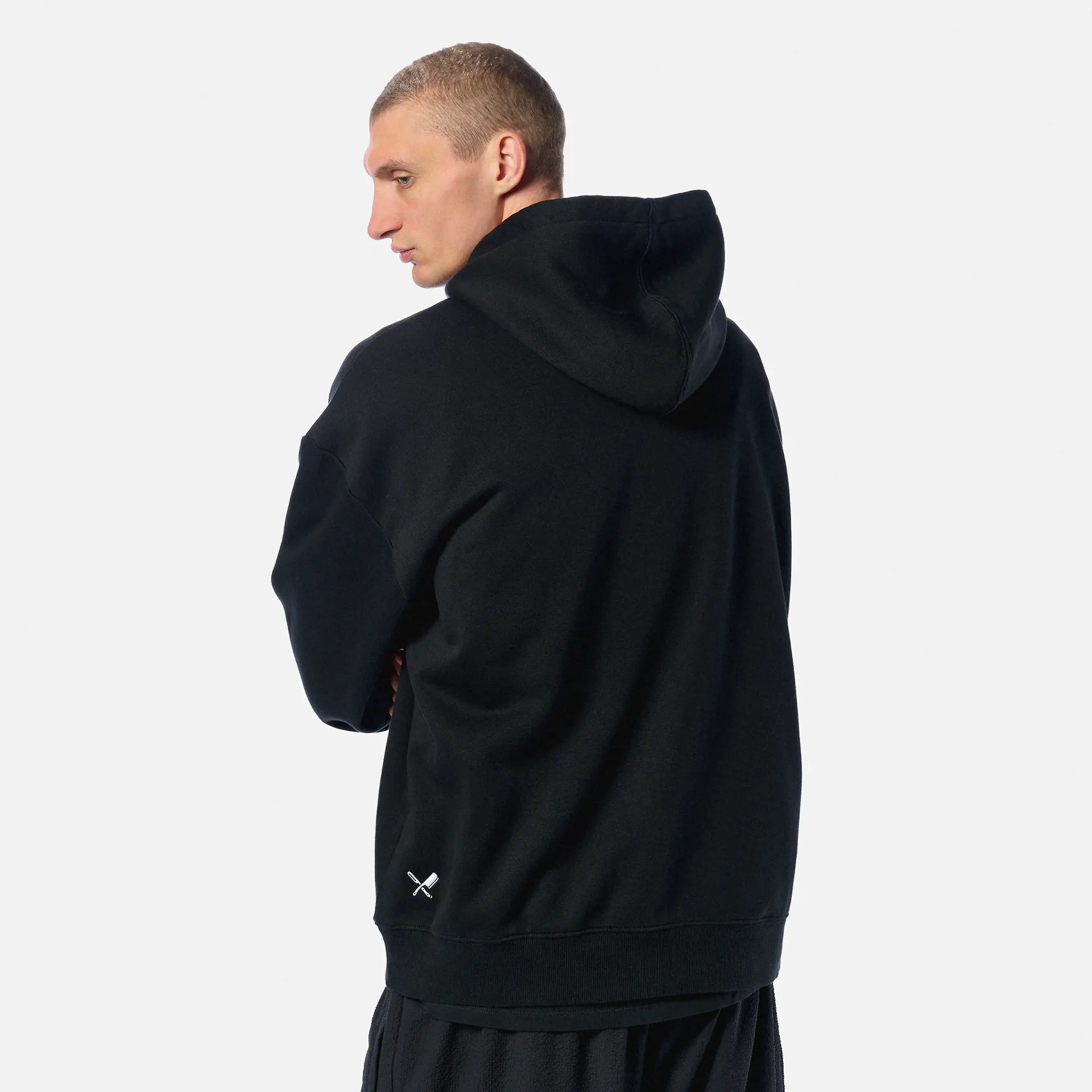 Distorted People Classic Oversized Hoodie Black