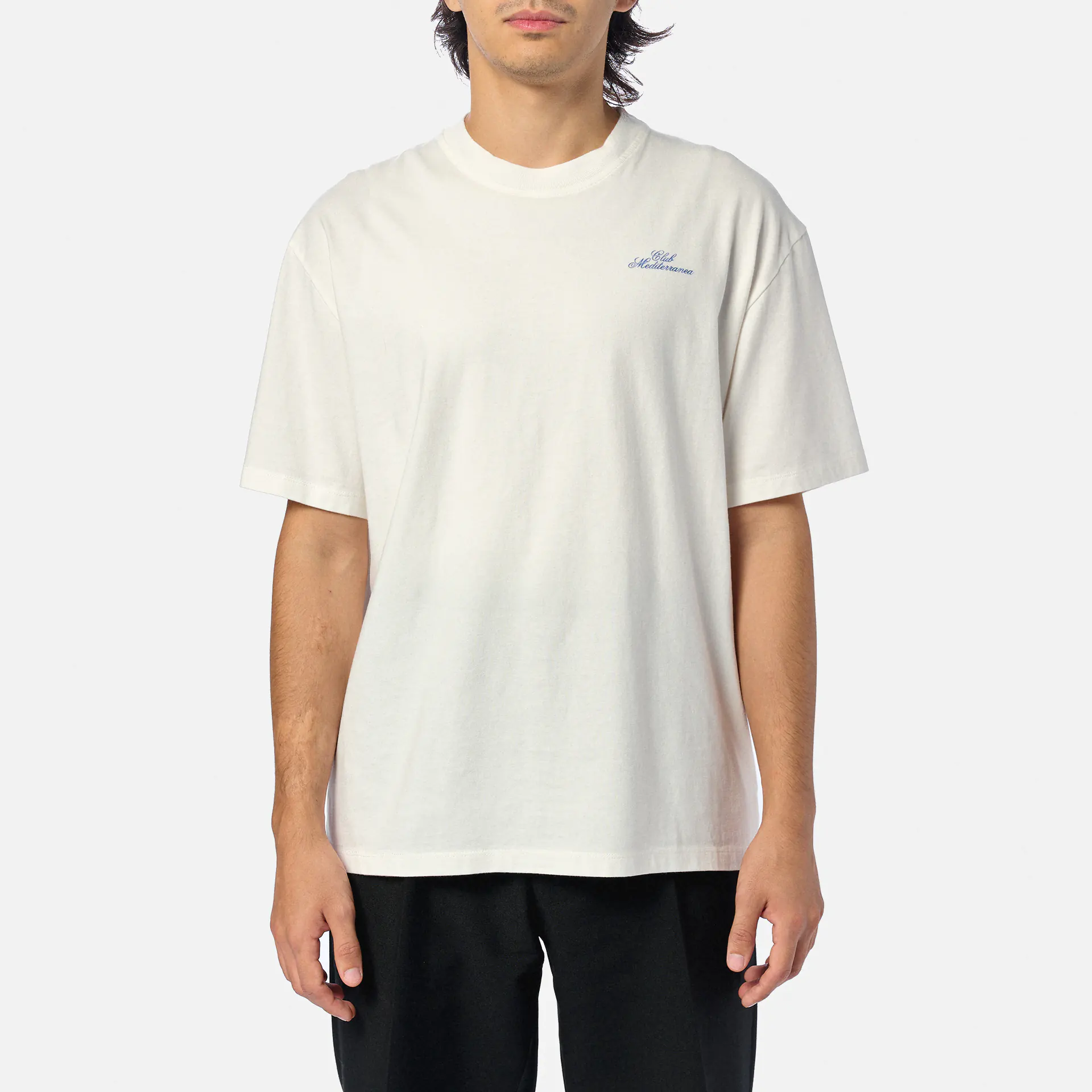 POMPEII Club Mediterranea Boxy T-Shirt Off White