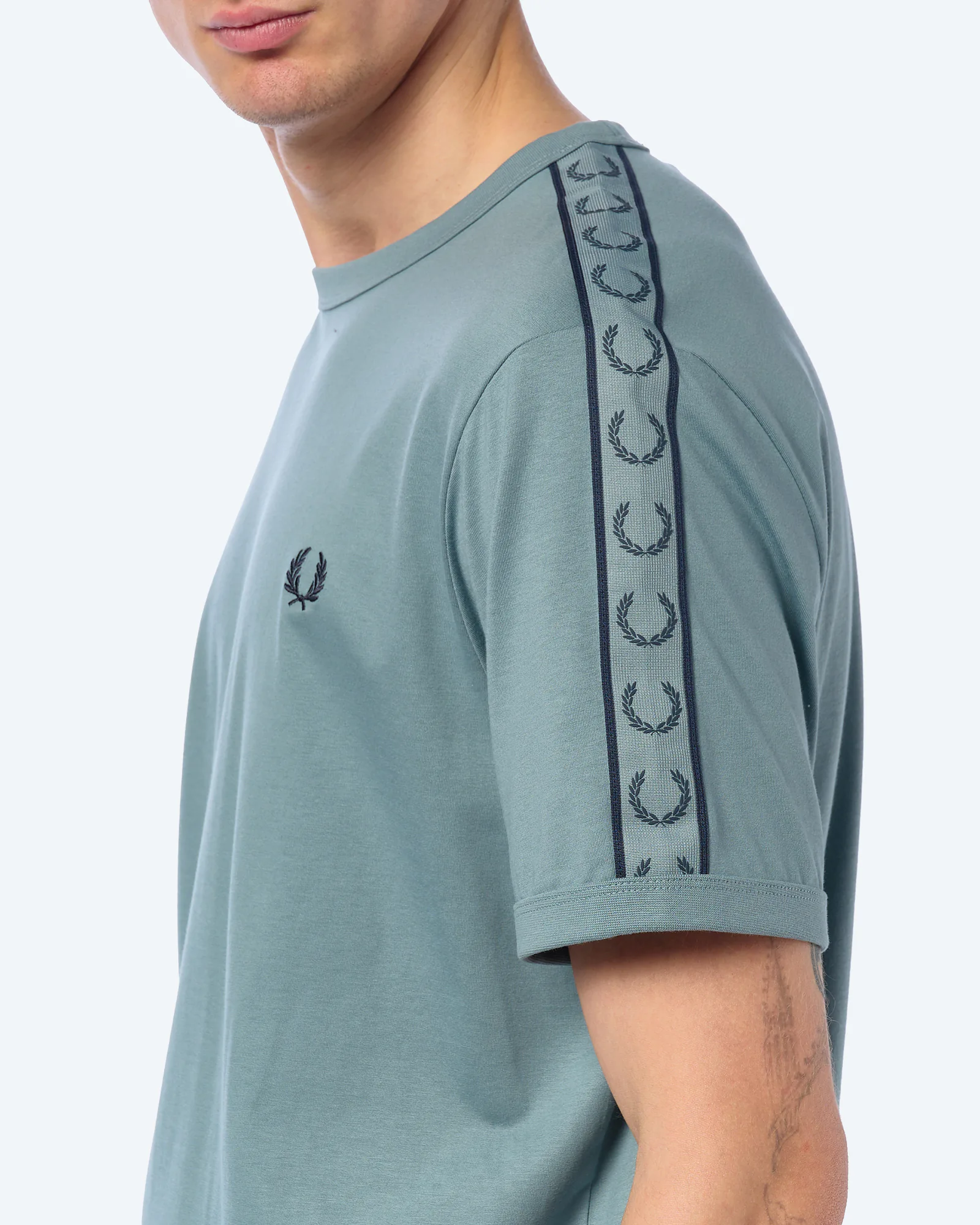 Fred Perry Contrast Tape Ringer T-Shirt Stockport-Blau/Marineblau