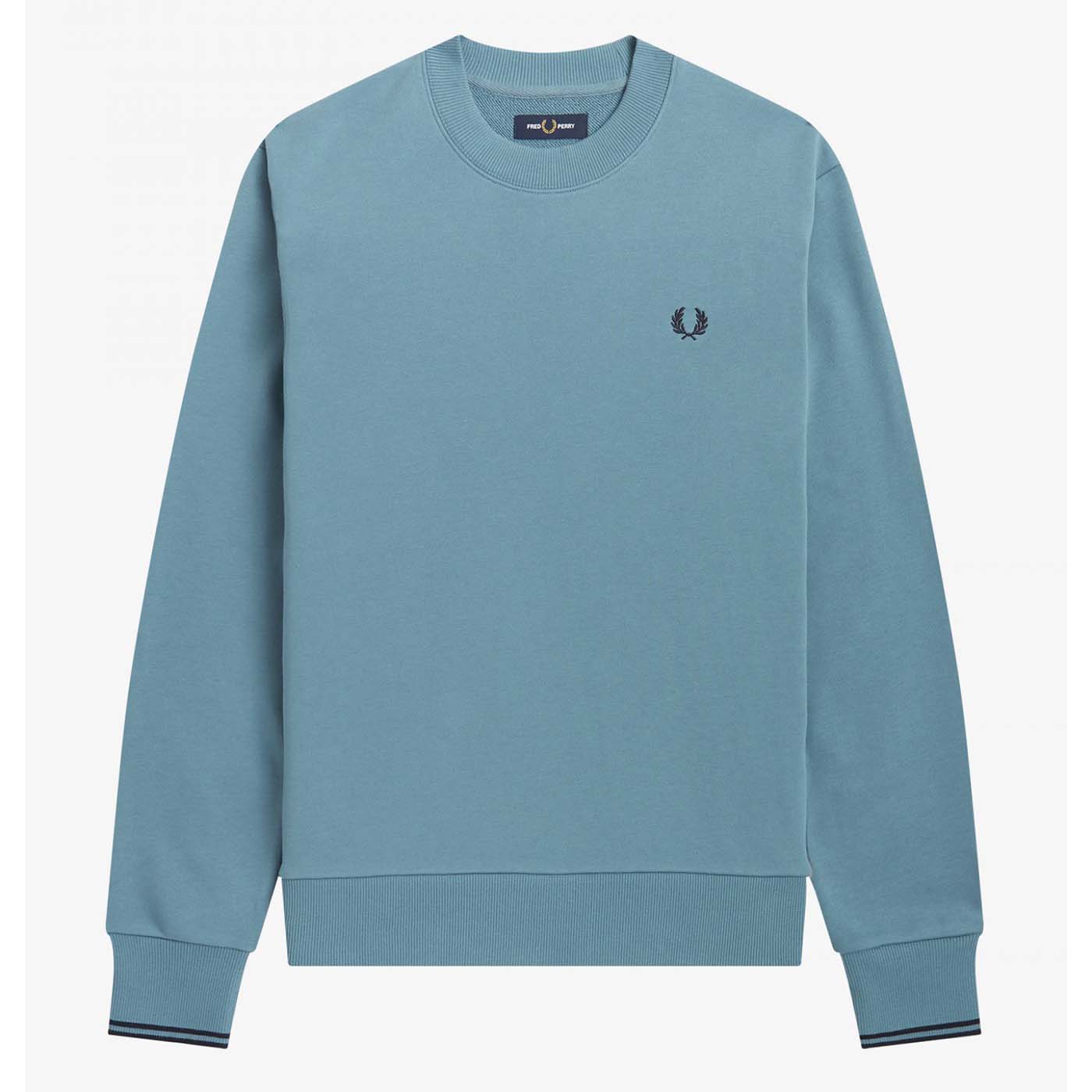 Fred Perry Sweatshirt mit Rundhalsausschnitt  Ash Blue