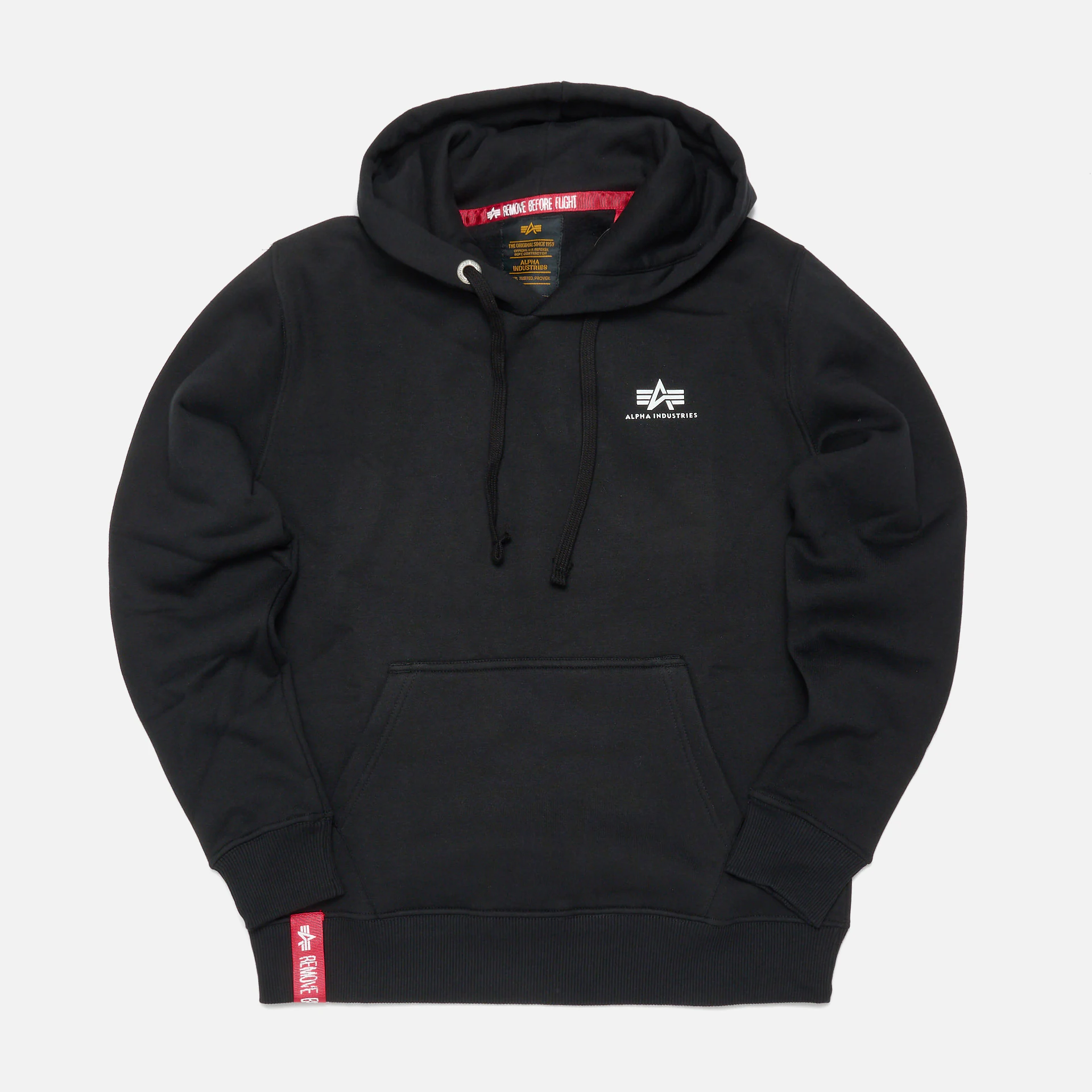 Alpha Industries Basic Hoody Small Logo Black