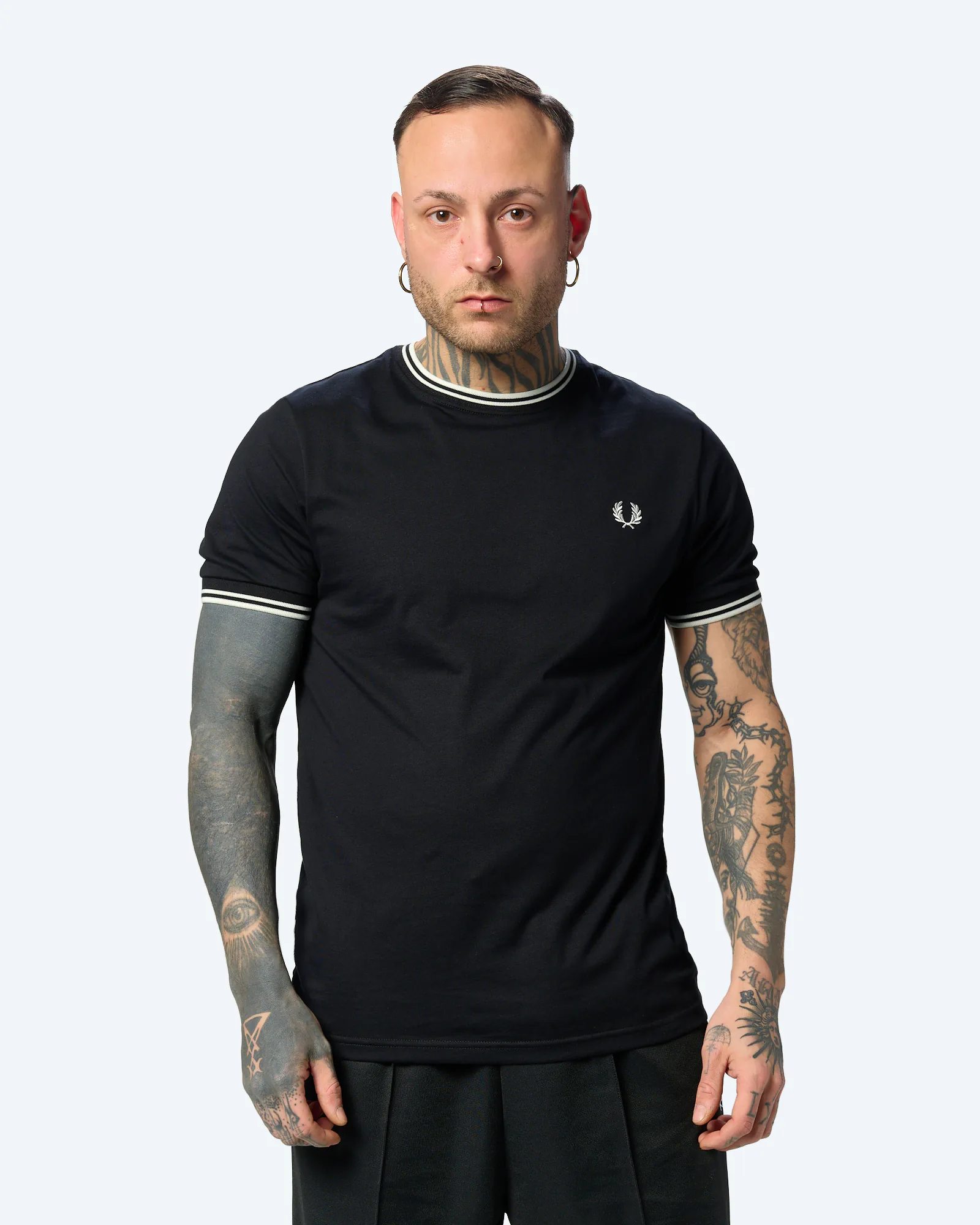 Fred Perry Twin Tipped T-Shirt Black