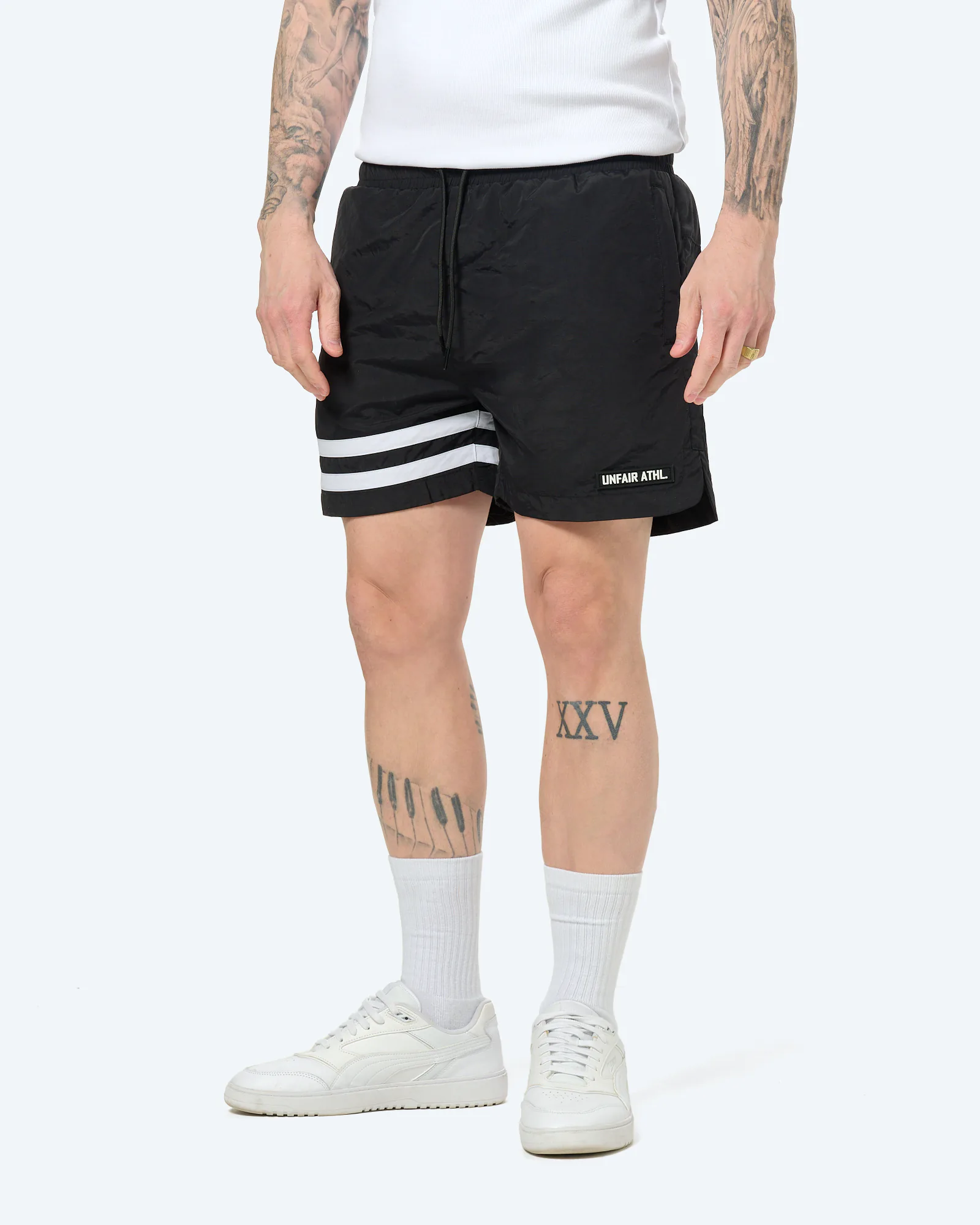 Unfair Athletics DMWU Athletic Swim Shorts Black