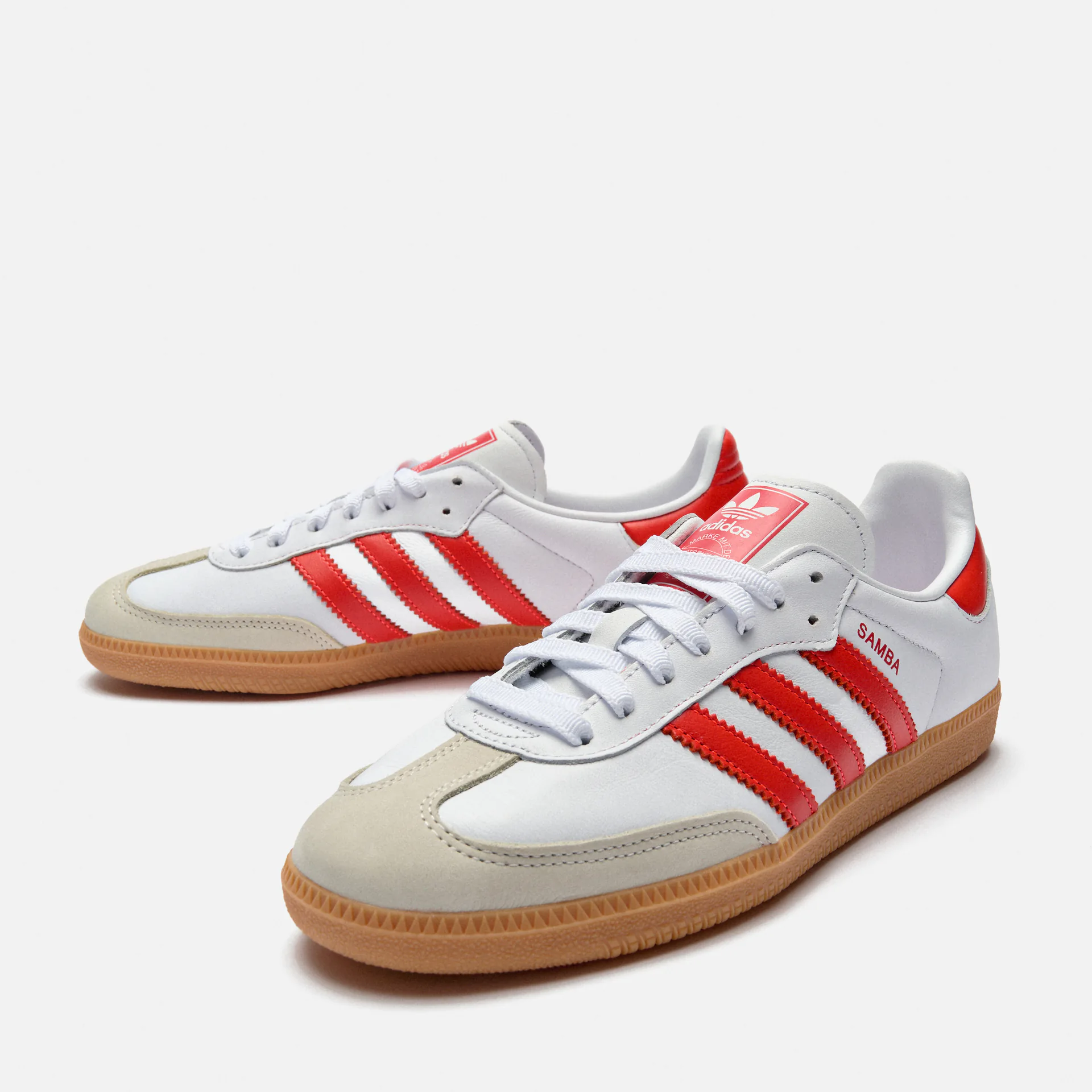 adidas Originals Samba Sneaker OG Cloud White/Solar Red/Off White