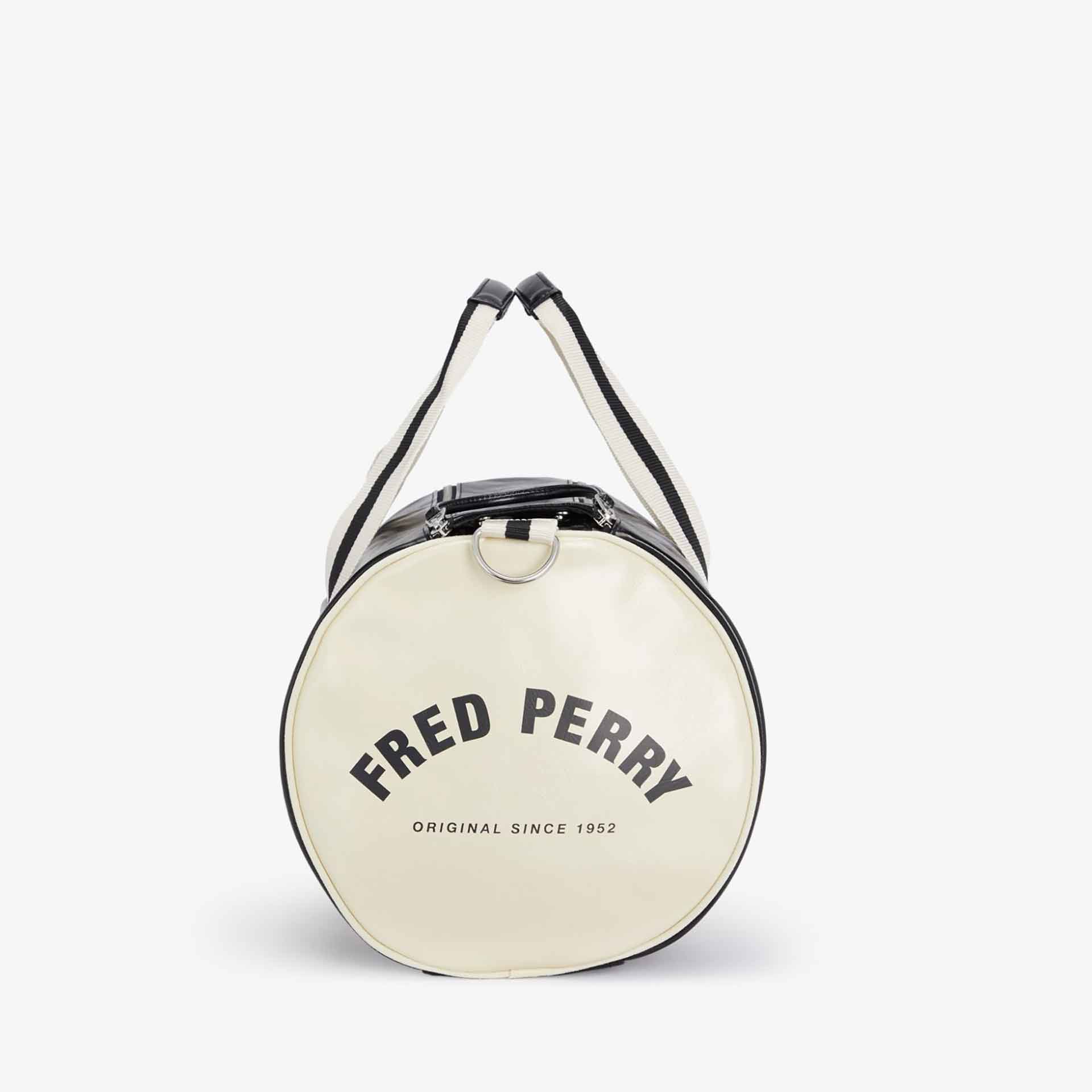 Fred Perry Classic Barrel Bag Black/Ecru