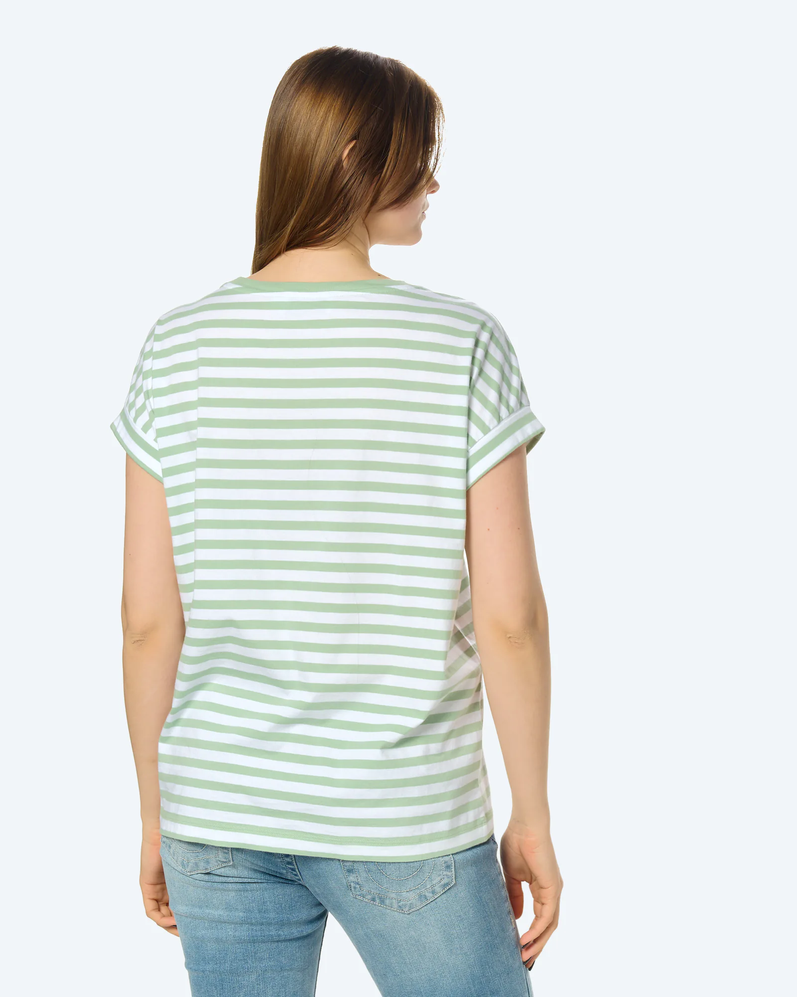 ARMEDANGELS IDAARA STRIPES T-Shirt White/Foam