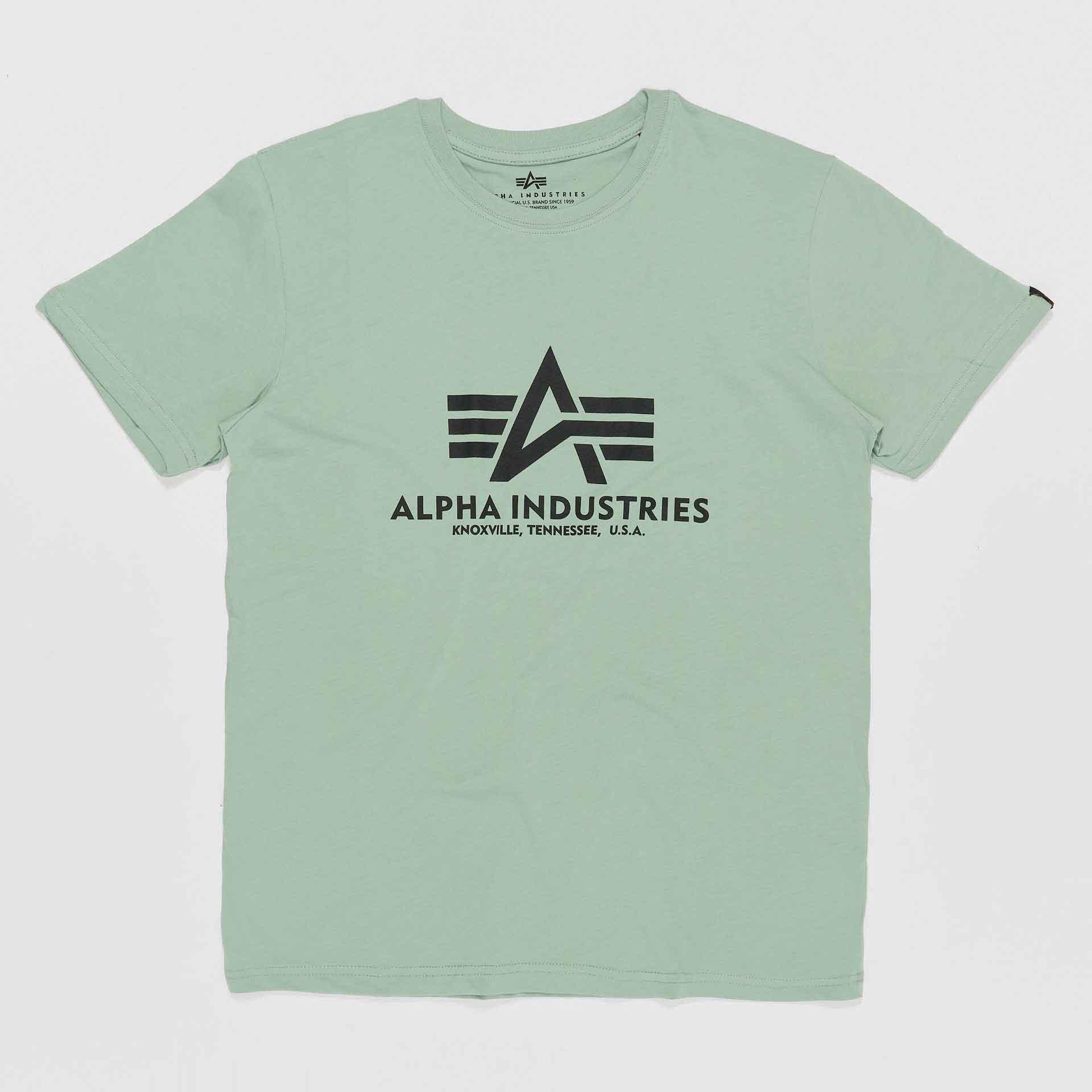 Alpha Industries Basic T-Shirt Dusty Green Alpha Industries Basic T-Shirt Dusty Green