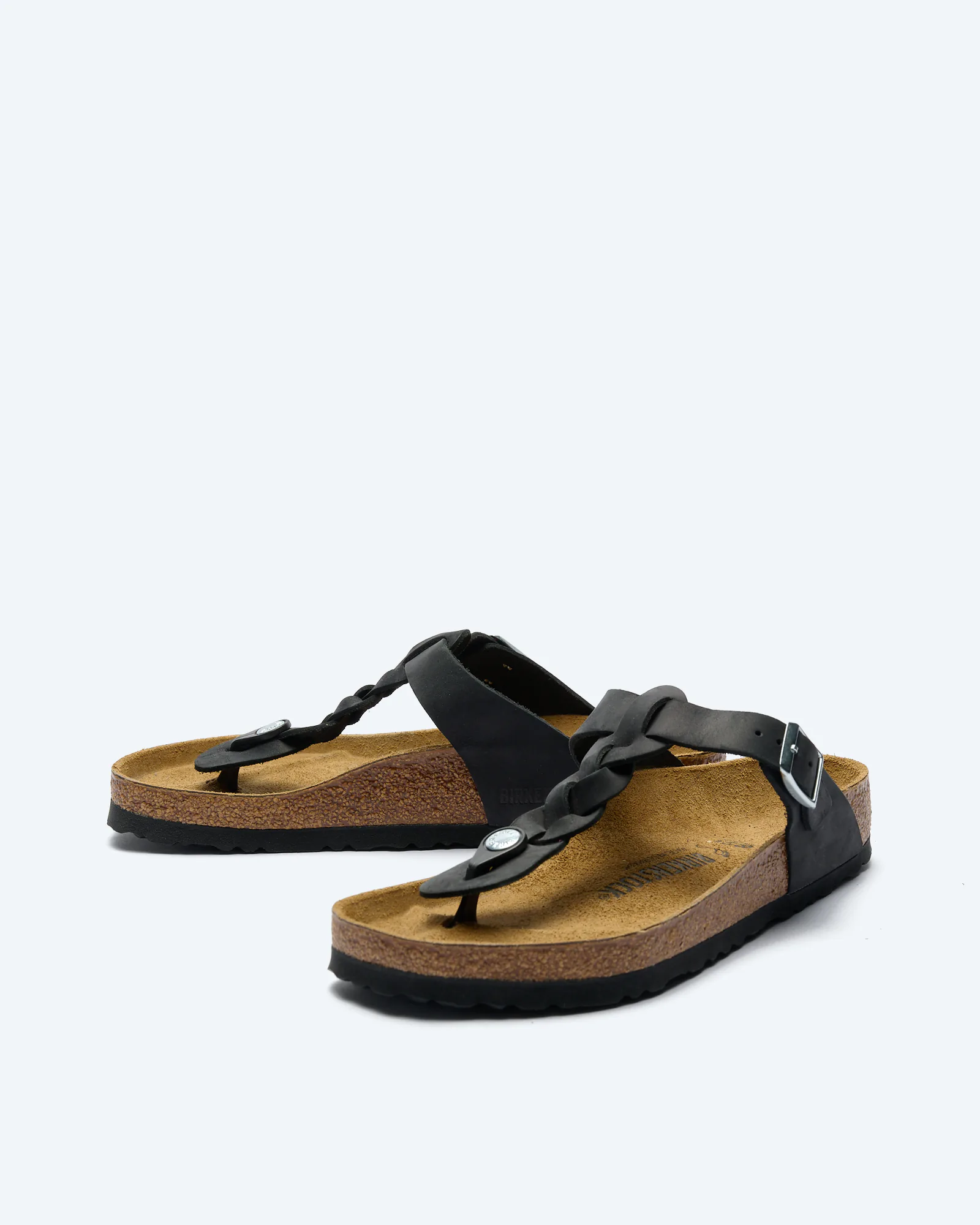 Gizeh Braided Sandals Black