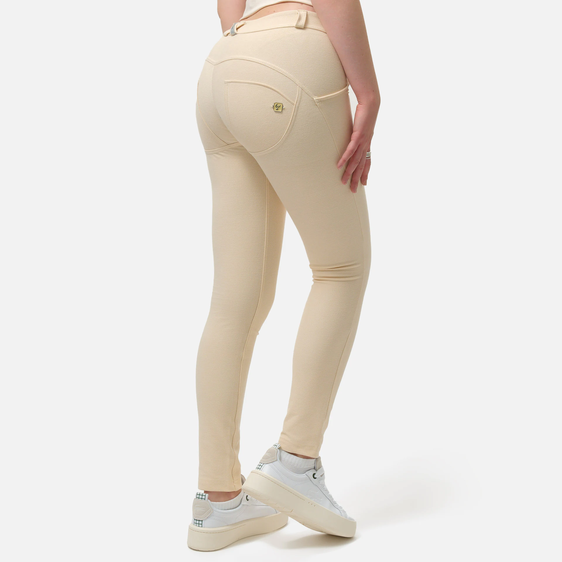 Freddy WR.UP Sustainable Jersey Drill Push-Up Pants Macadamia