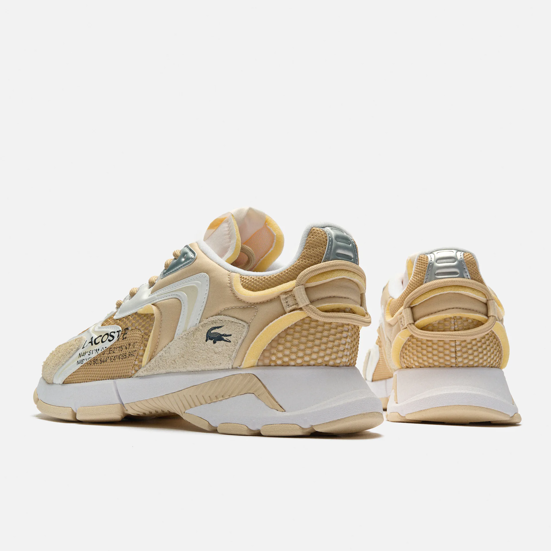 Lacoste L003 Neo Textile Sneaker Beige/White Lacoste L003 Neo Textile Sneaker Beige/White