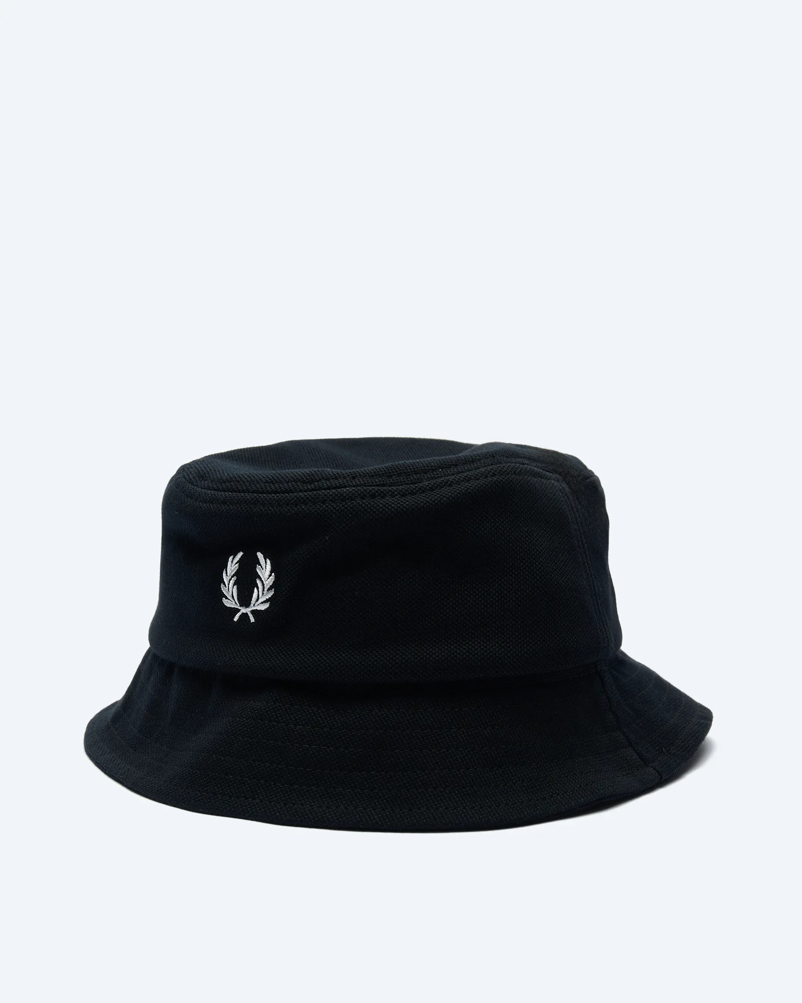 Fred Perry Pique Bucket Hat Black/Snowwhite