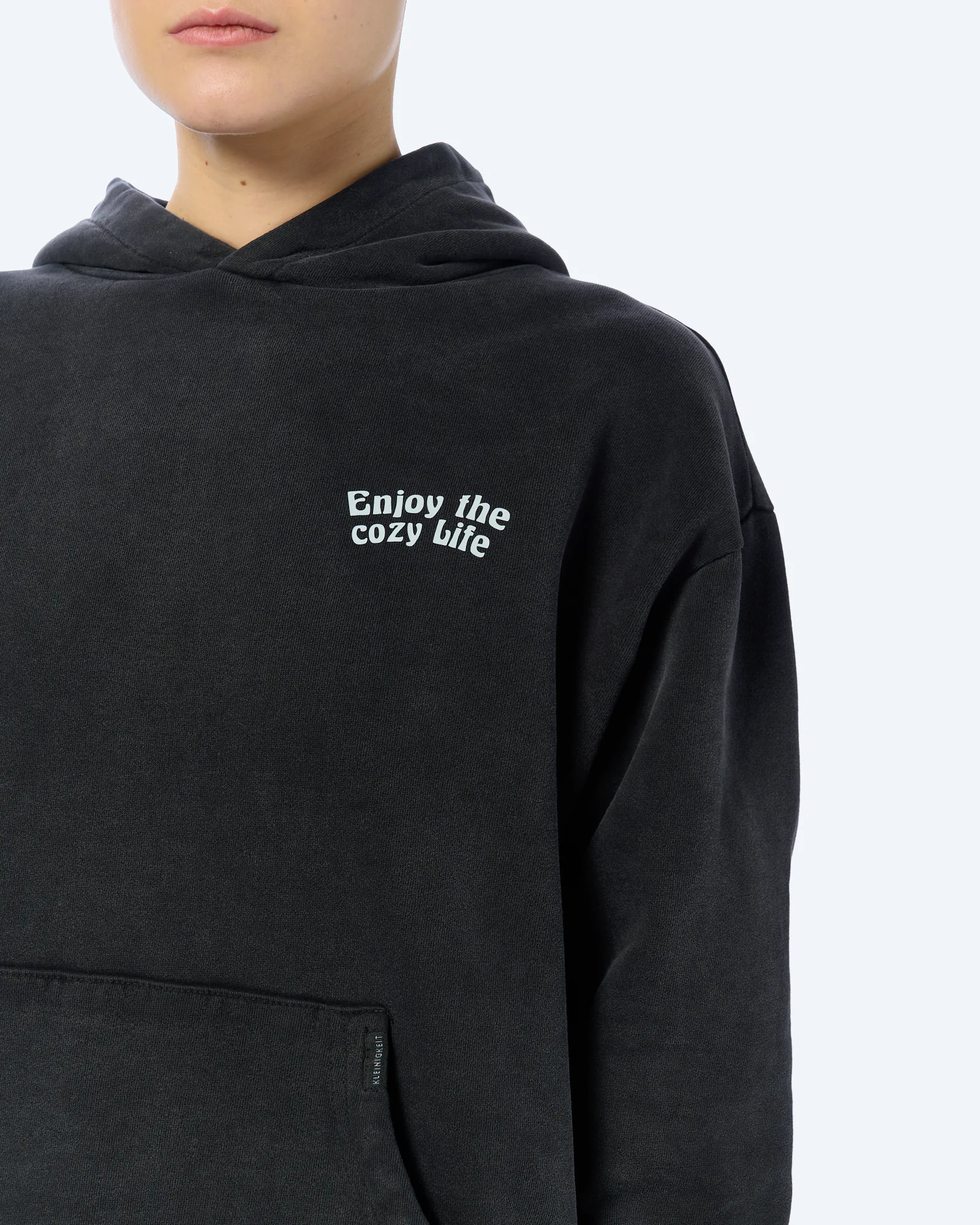 Kleinigkeit Cozy Life Hoodie Black Dyed