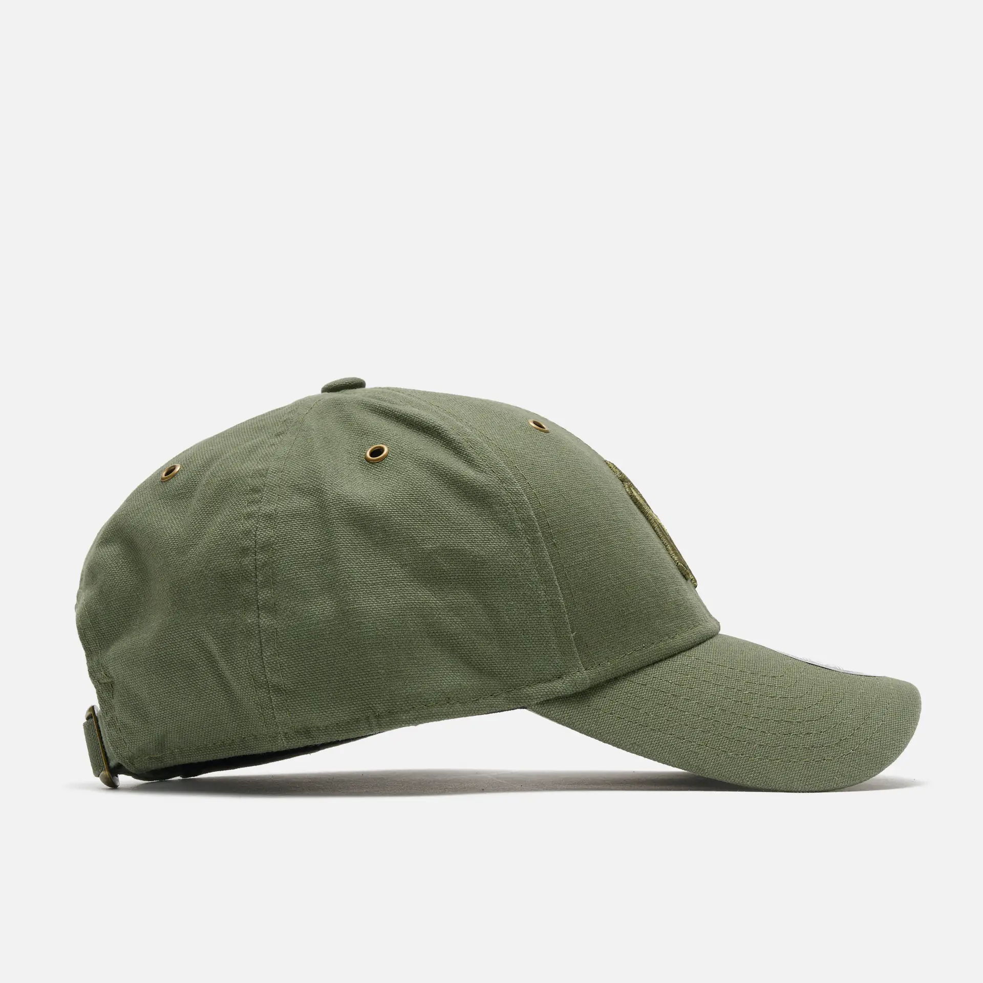 New Era MLB NY Yankees Washed Canvas 9Forty Strapback Cap New Olive