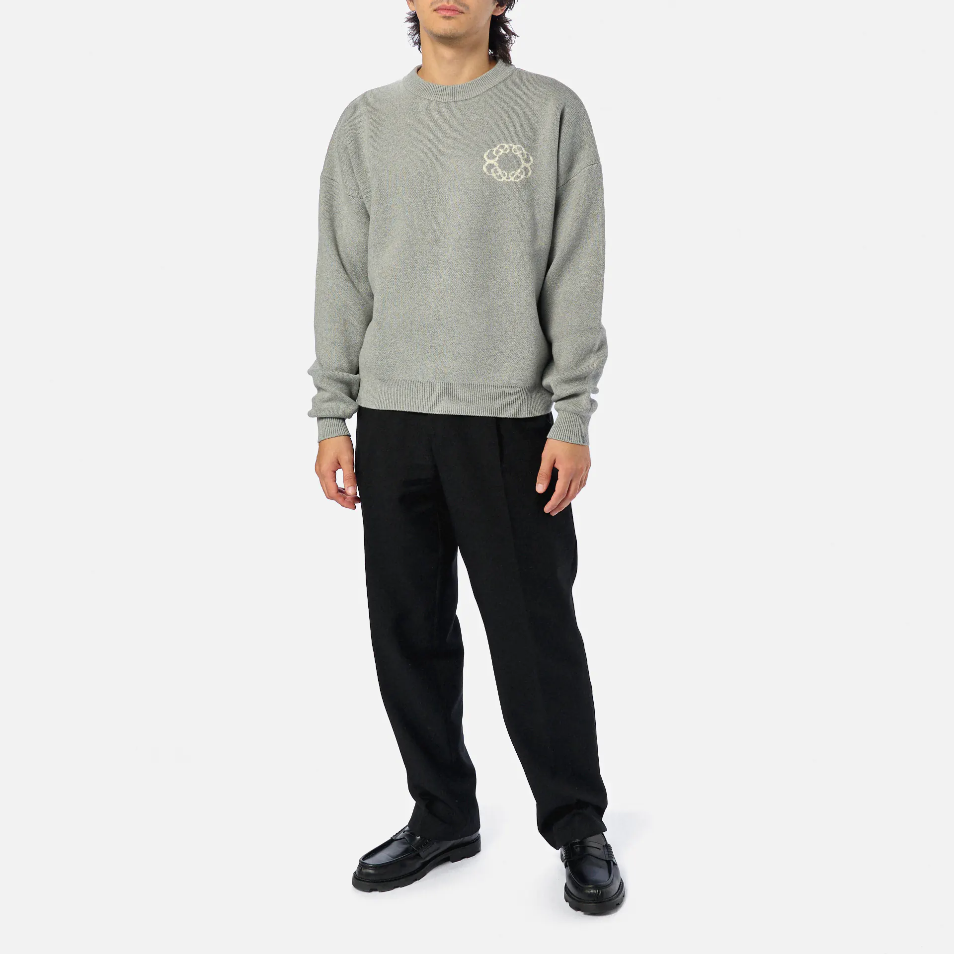 Prohibited Legacy Knit Sweater Grey