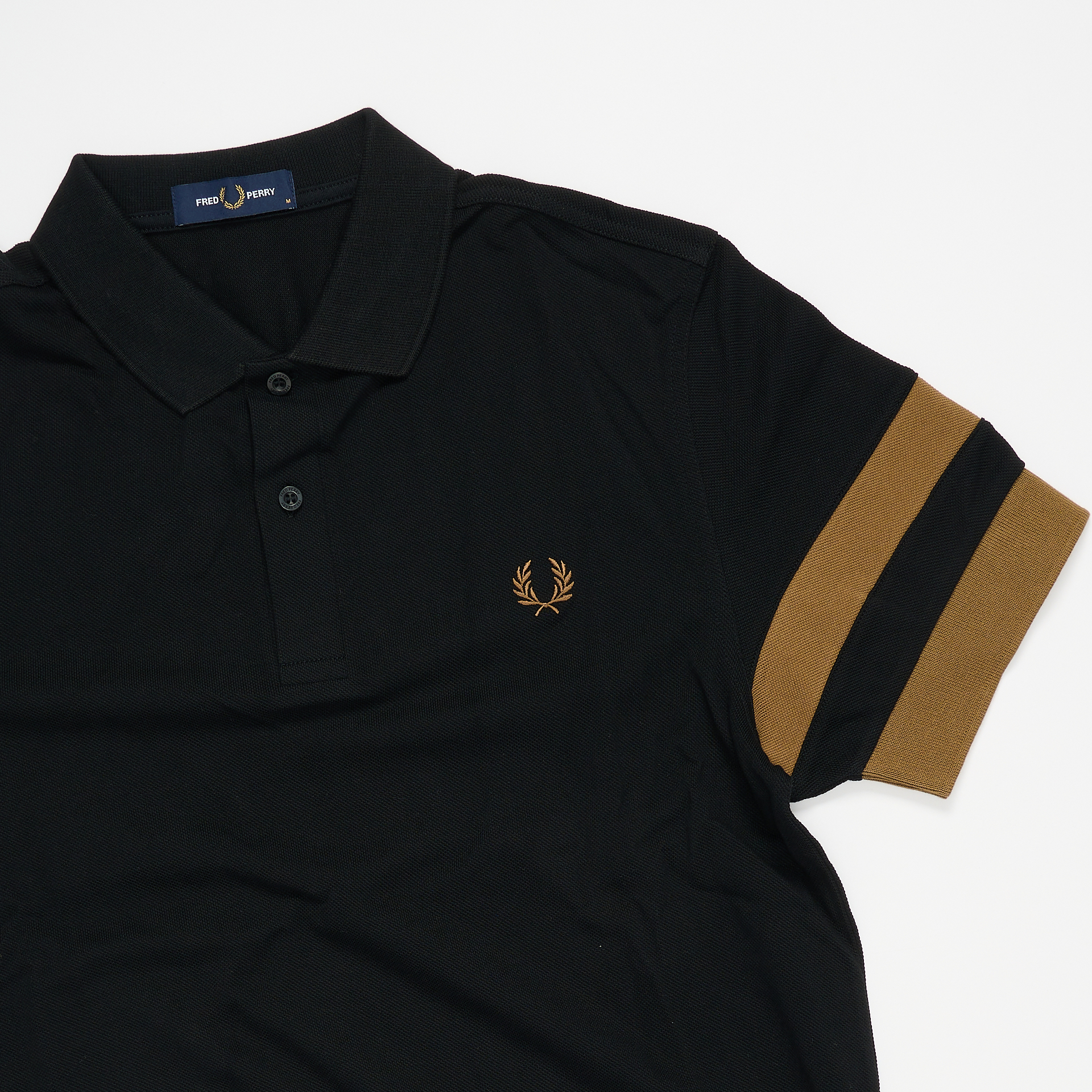 Fred Perry Bold Tipped Herren Polo Shirt Black