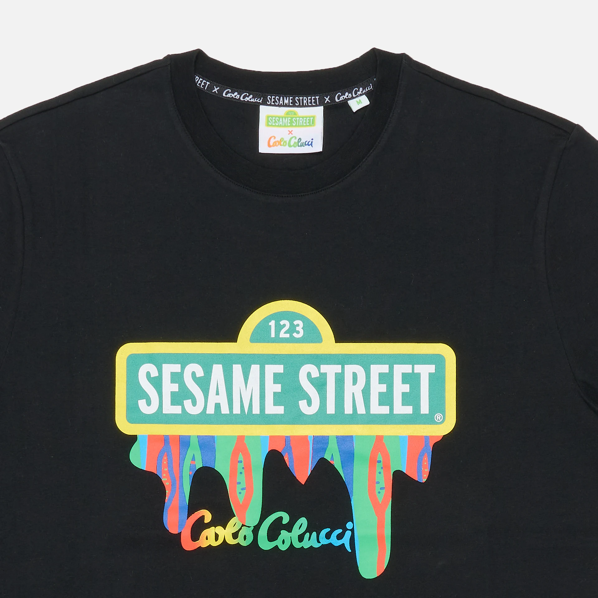 Carlo Colucci Sesame Street Theme T-Shirt Black
