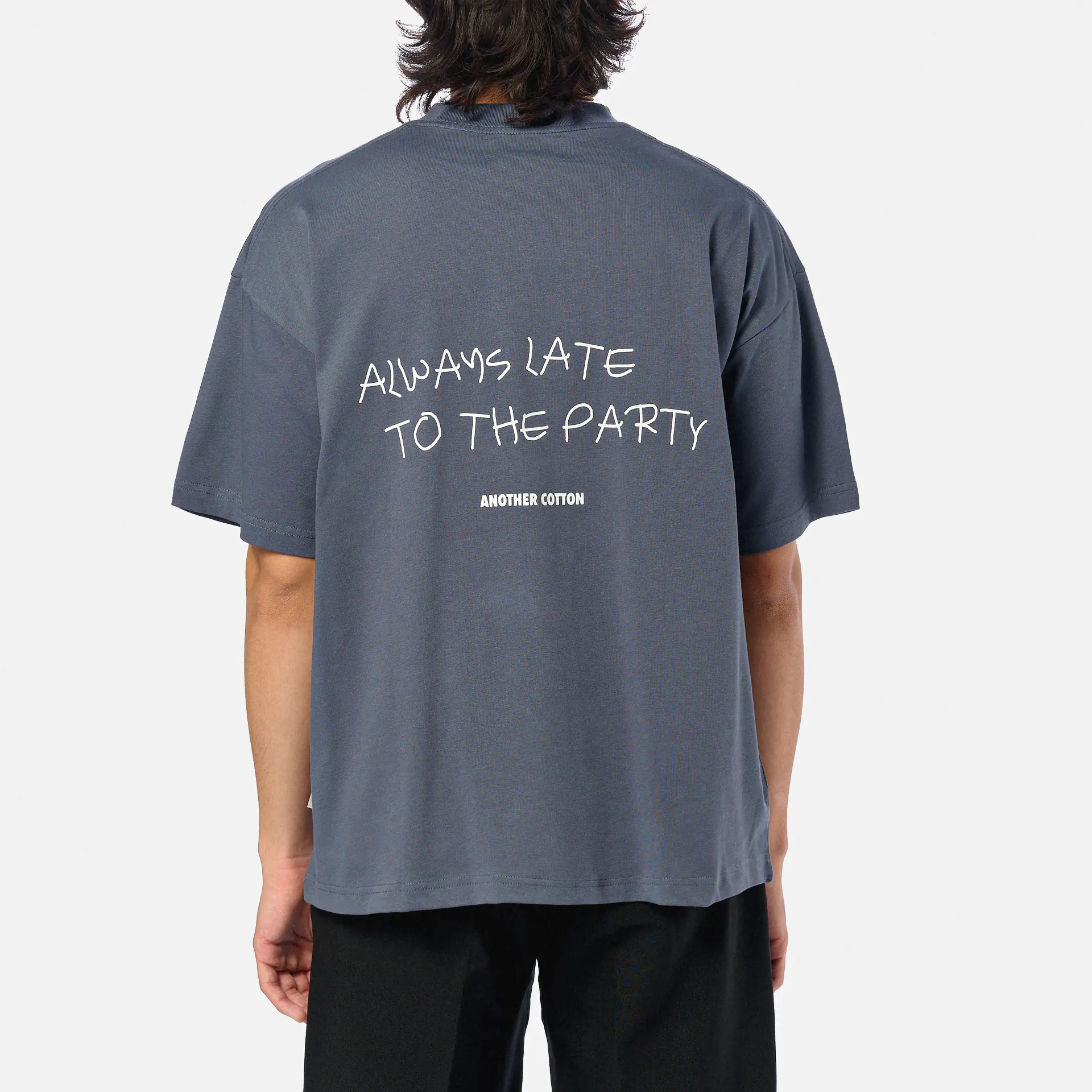 Another Cotton Always Late T-Shirt Blue