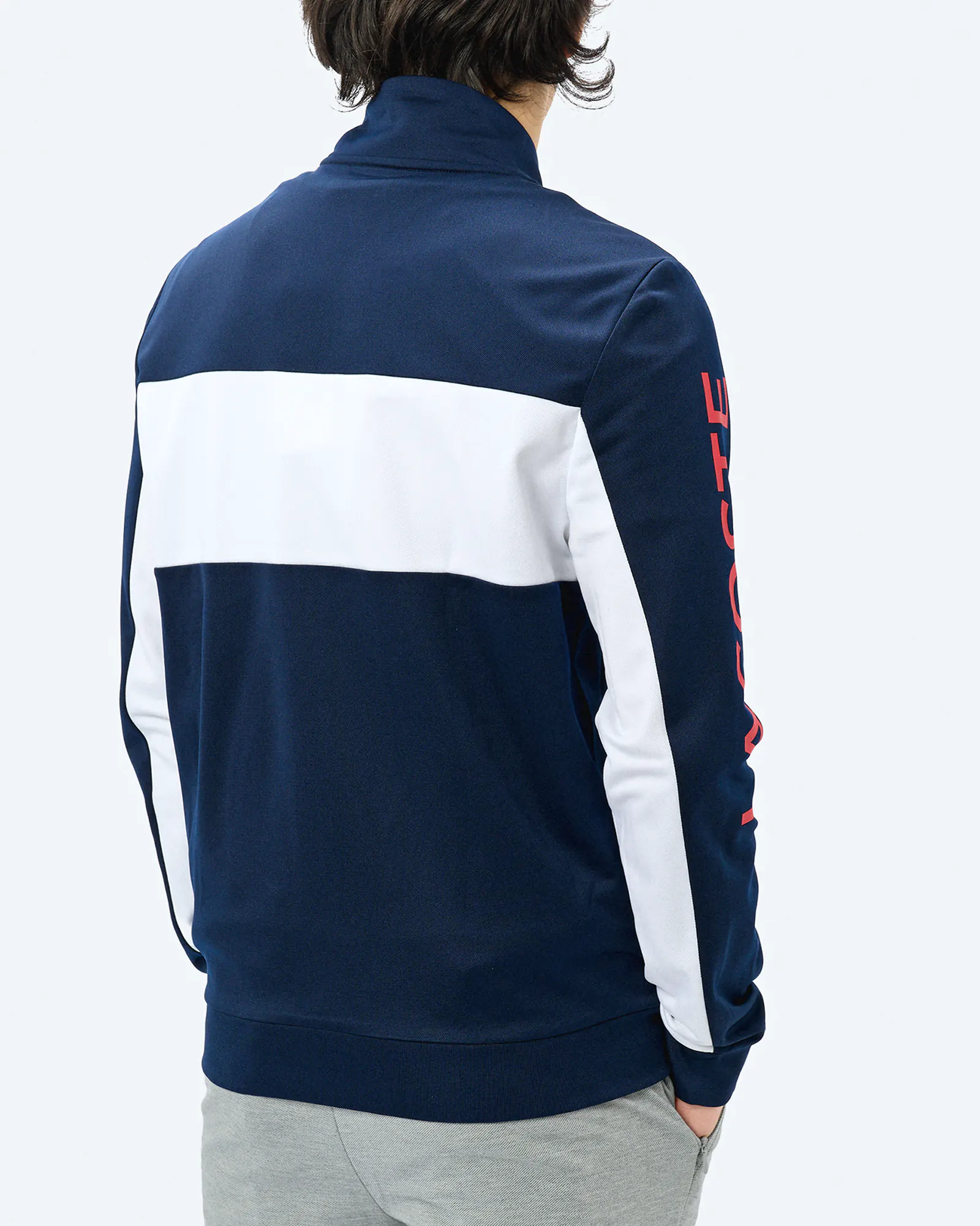 Lacoste Color Block Track Jacket Navy Blue/White Grenadine Lacoste Color Block Track Jacket Navy Blue/White Grenadine