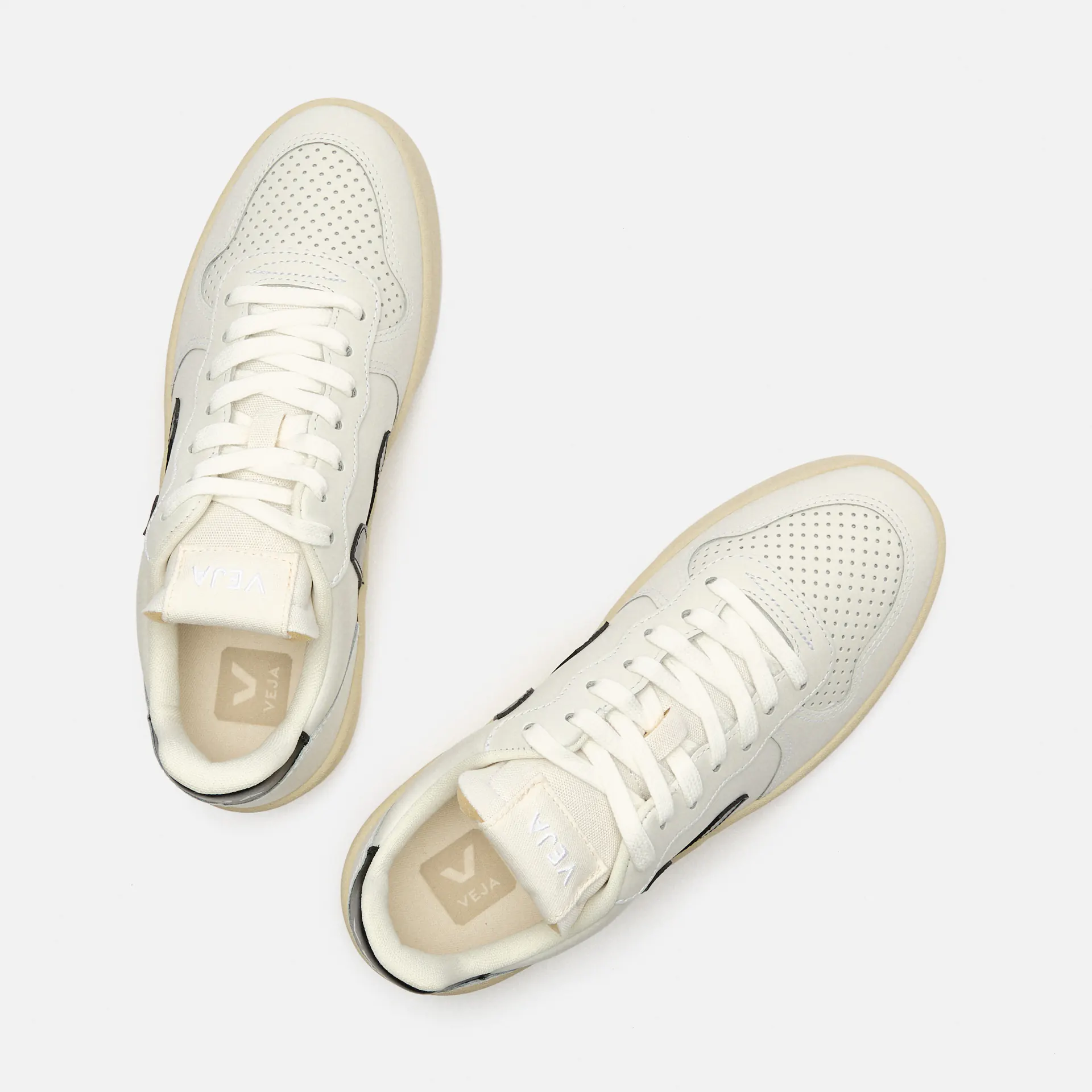 Veja Women V-10 Prime Leather Sneaker Extra-White/Black